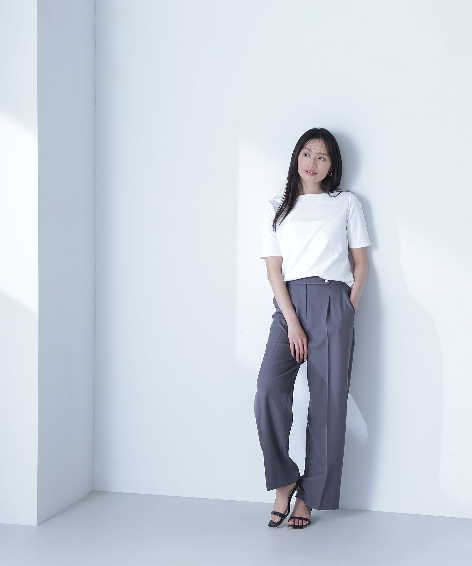  「メタルボタンタックワイドパンツ」|その他|