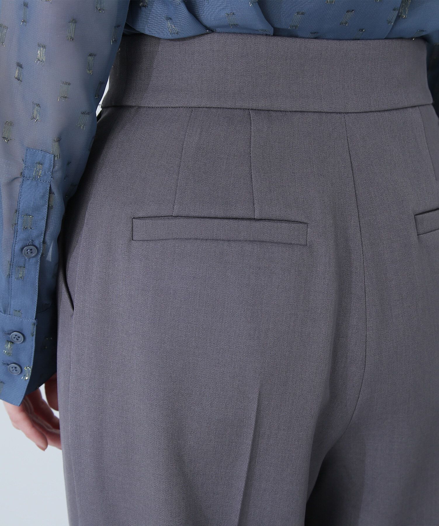  「メタルボタンタックワイドパンツ」|その他|