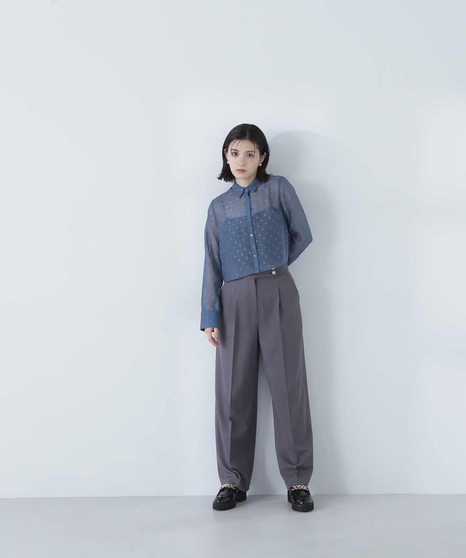  「メタルボタンタックワイドパンツ」|その他|