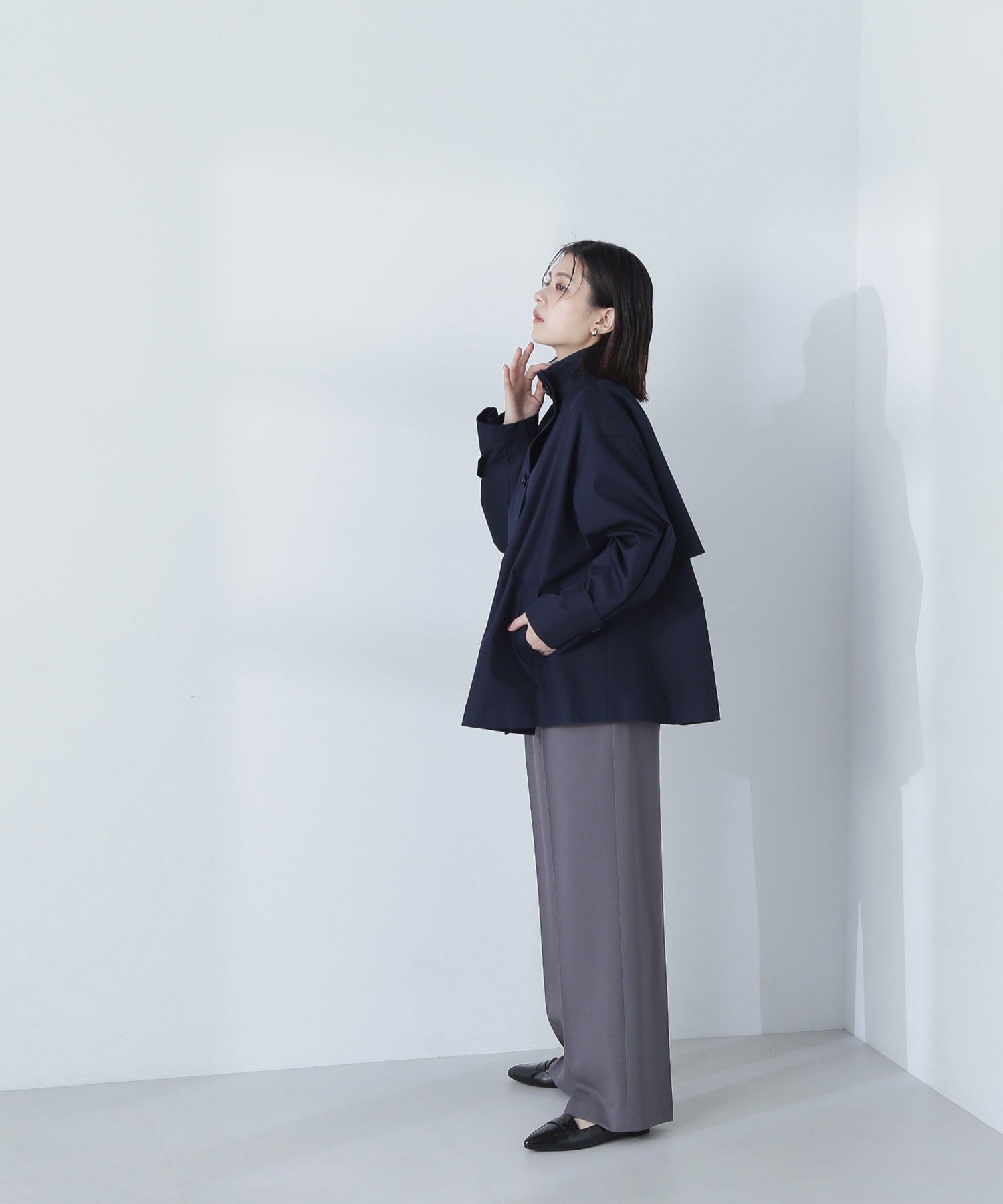  「メタルボタンタックワイドパンツ」|その他|