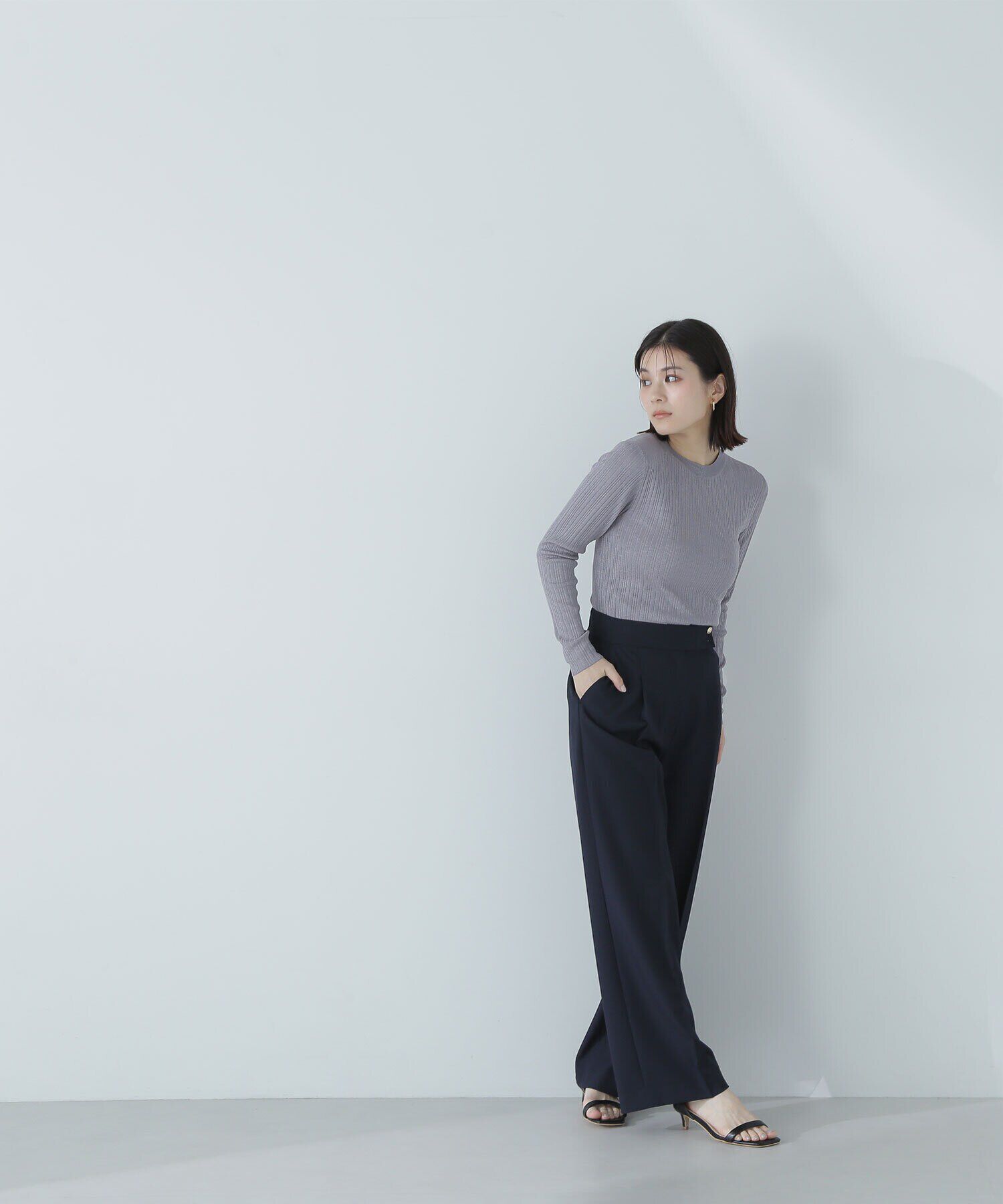  「メタルボタンタックワイドパンツ」|その他|