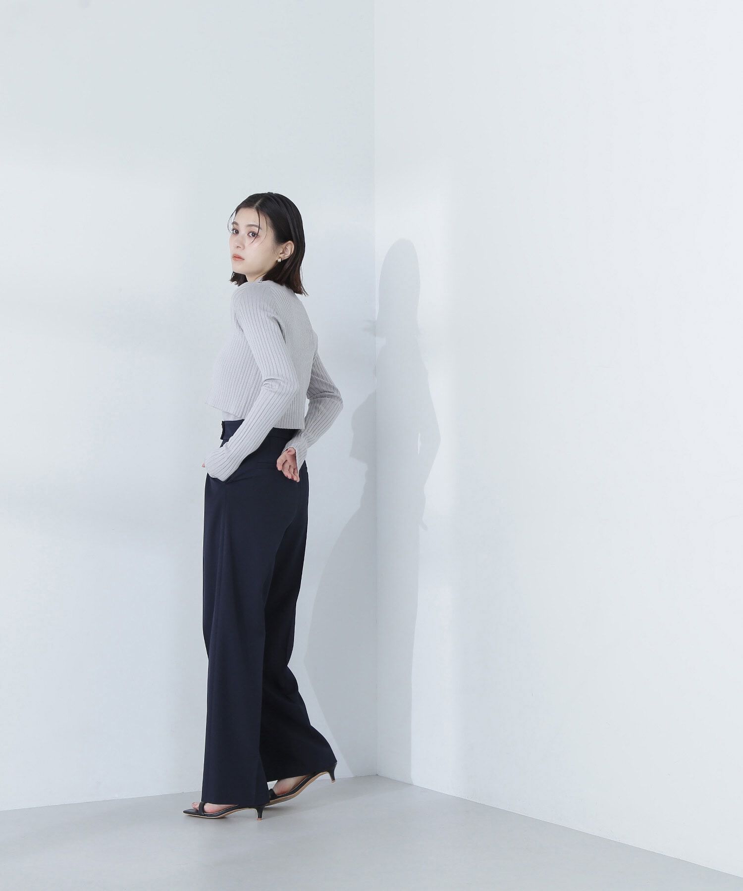  「メタルボタンタックワイドパンツ」|その他|