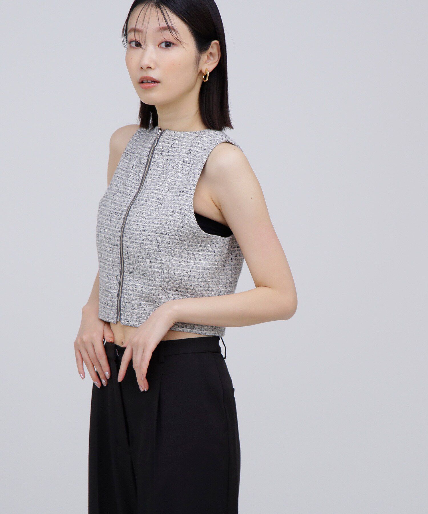  「スプリングツイード SETUP ブラウス」|シャツ・ブラウス|