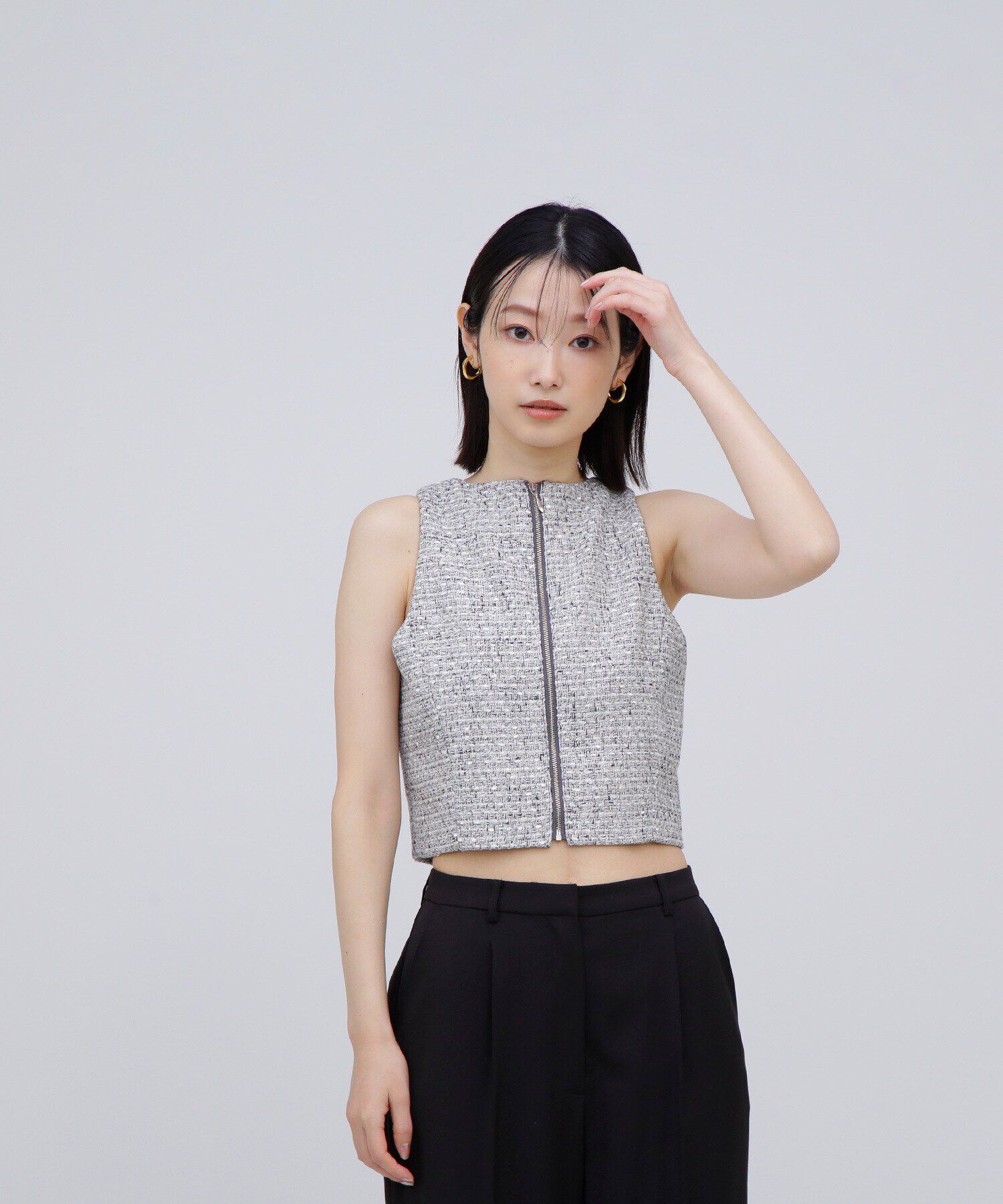  「スプリングツイード SETUP ブラウス」|シャツ・ブラウス|