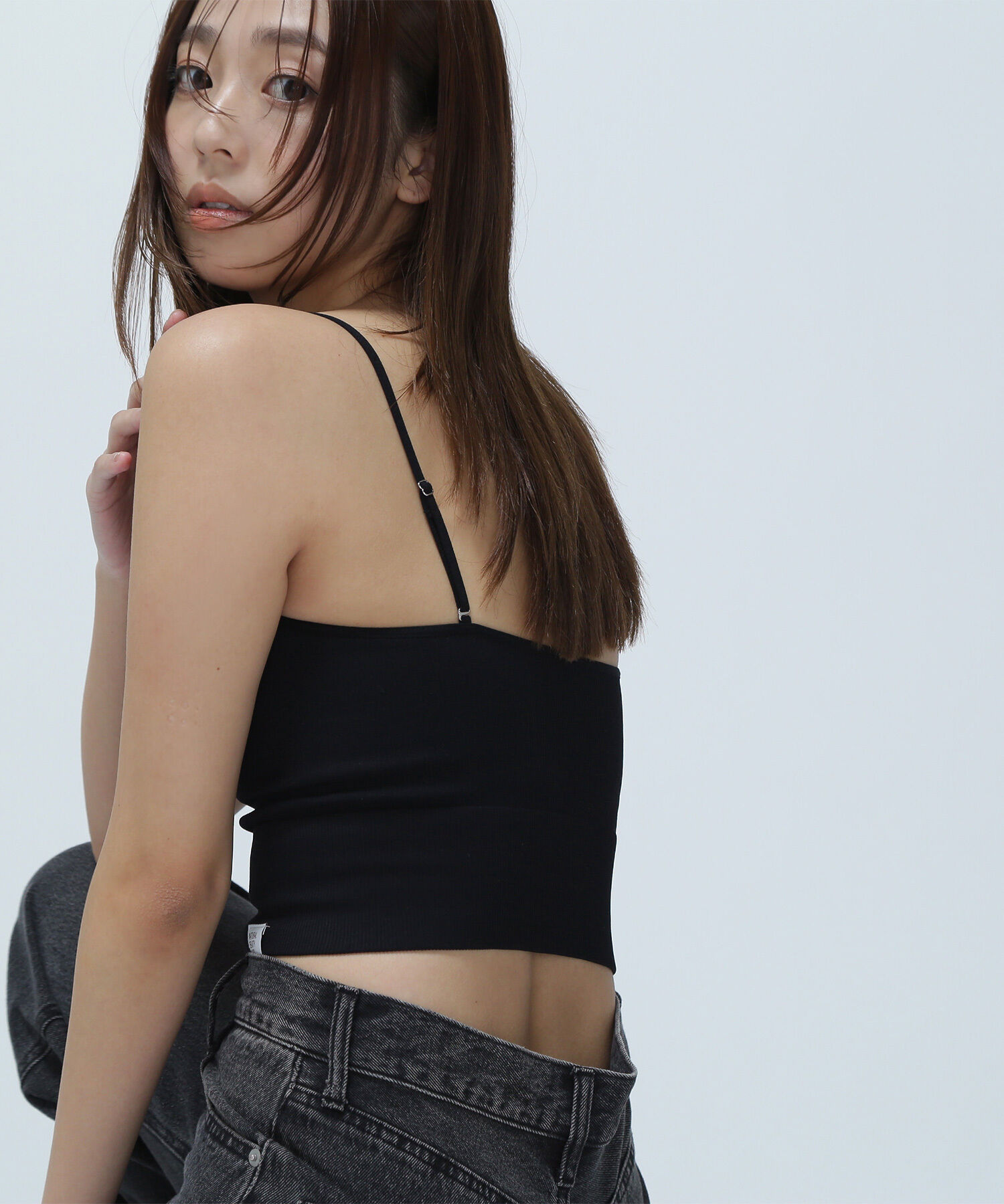  「カップインクロップドキャミソール」|Tシャツ・カットソー|