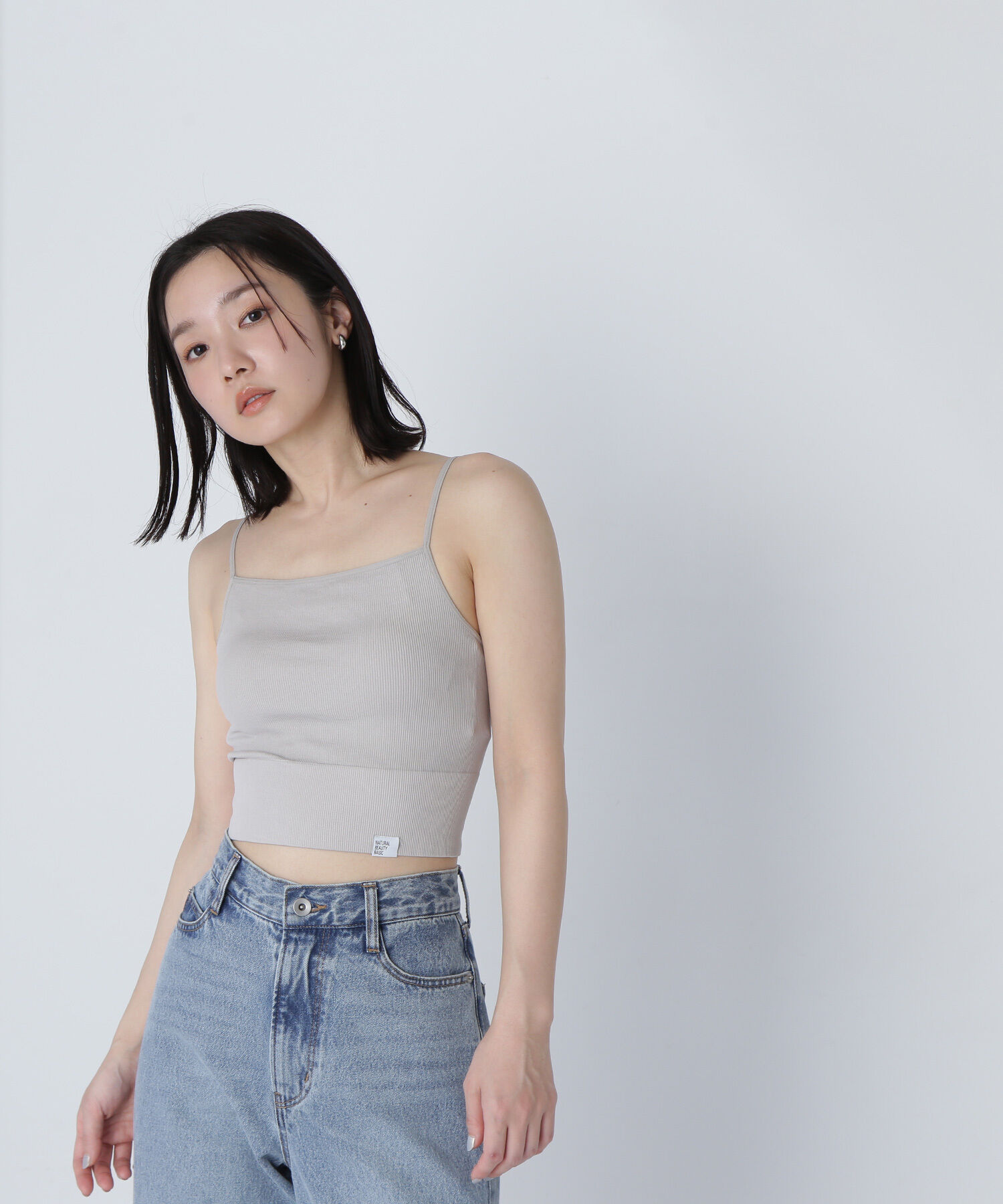  「カップインクロップドキャミソール」|Tシャツ・カットソー|