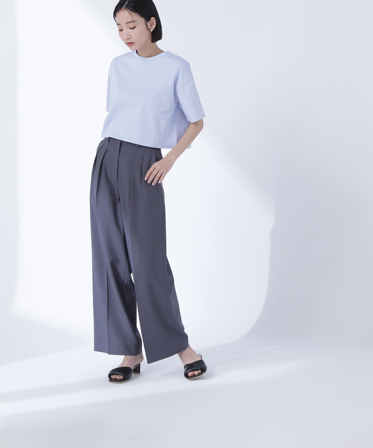  「メタルポイントクロップドTシャツ」|Tシャツ・カットソー|