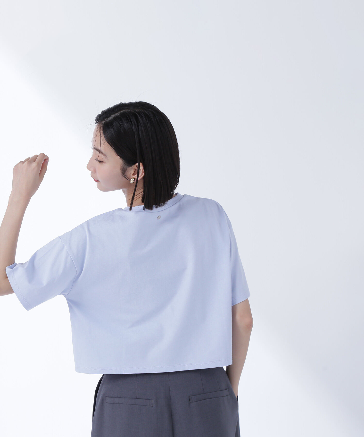  「メタルポイントクロップドTシャツ」|Tシャツ・カットソー|