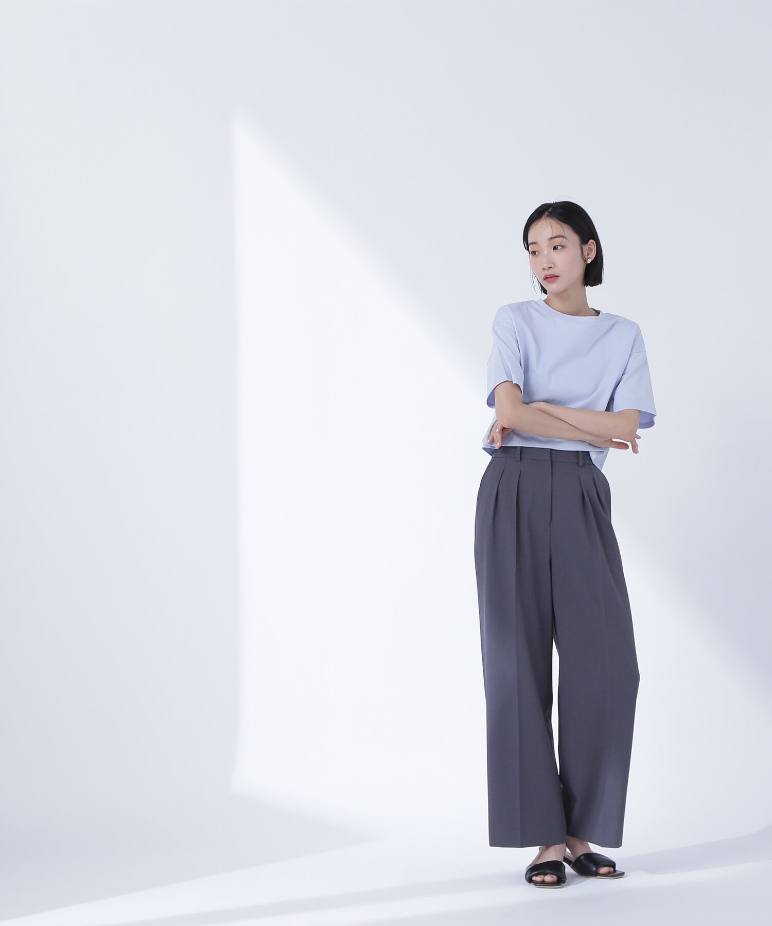  「メタルポイントクロップドTシャツ」|Tシャツ・カットソー|