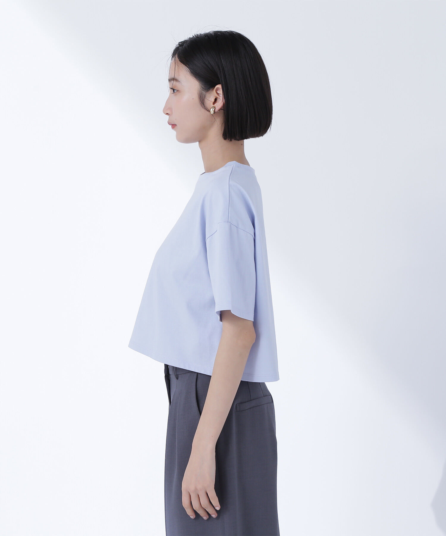  「メタルポイントクロップドTシャツ」|Tシャツ・カットソー|