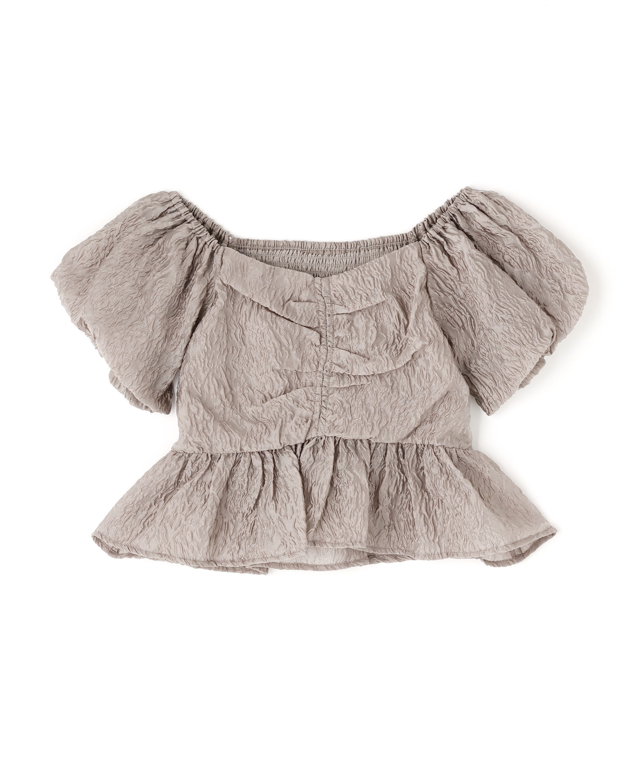  「ジャガードクロップドブラウス」|シャツ・ブラウス|