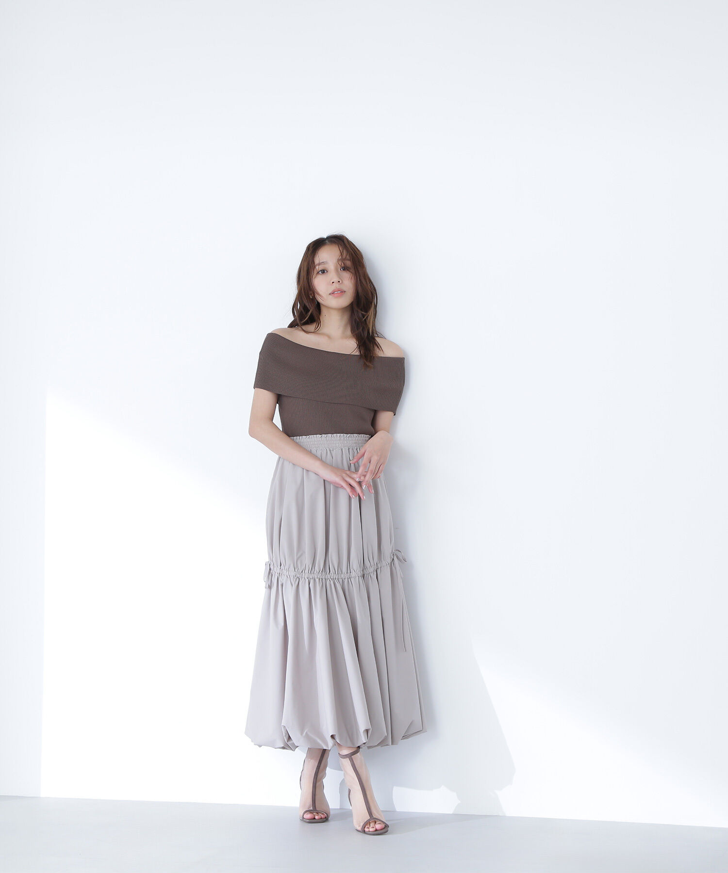  「タフタギャザーバルーンスカート」|スカート|