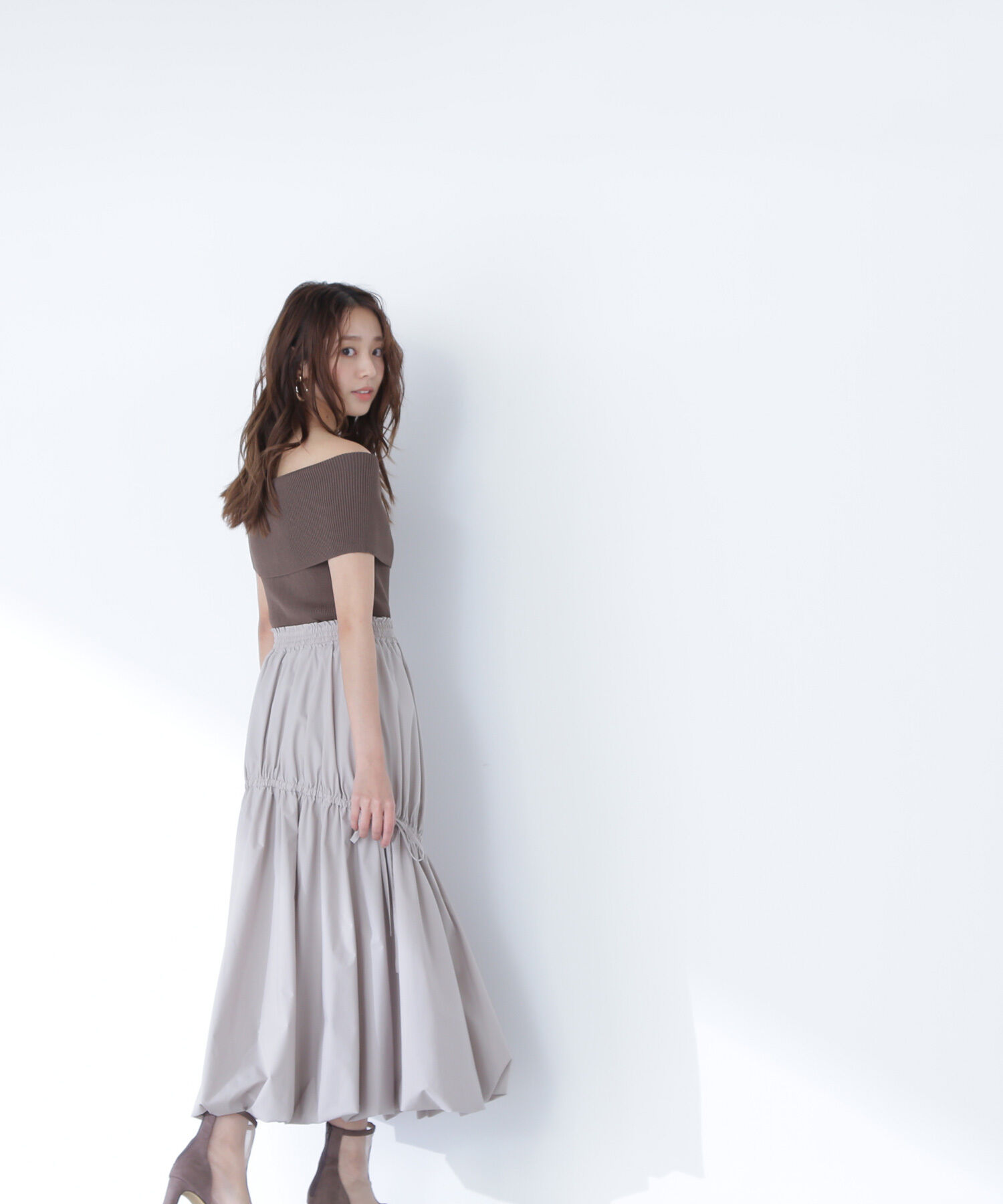  「タフタギャザーバルーンスカート」|スカート|