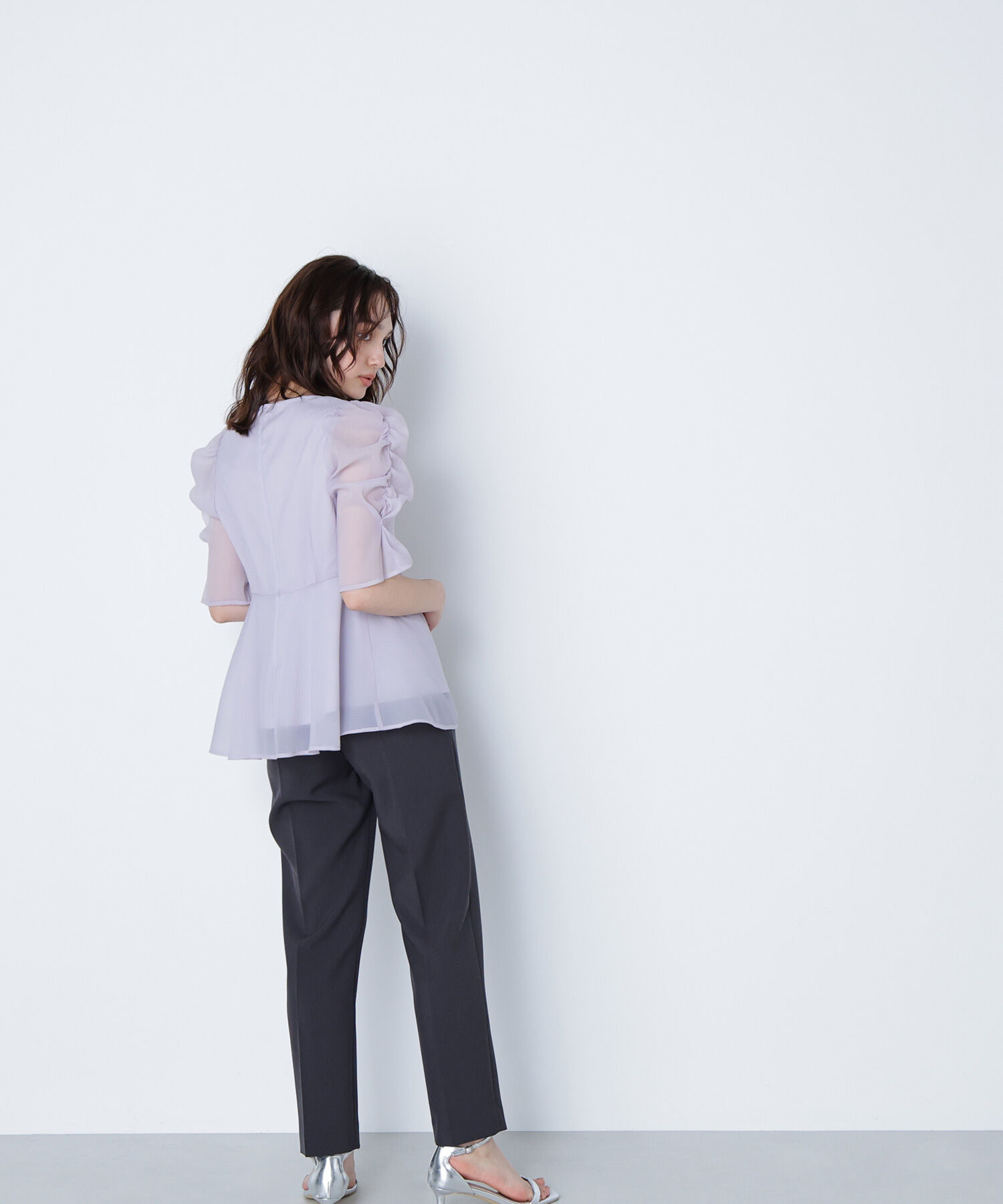  「シアーペプラムブラウス」|シャツ・ブラウス|