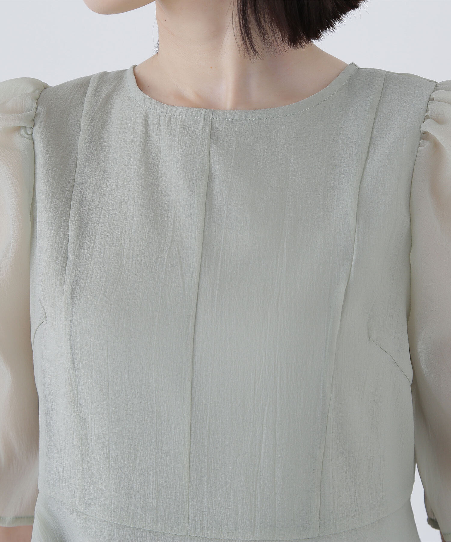  「シアーペプラムブラウス」|シャツ・ブラウス|