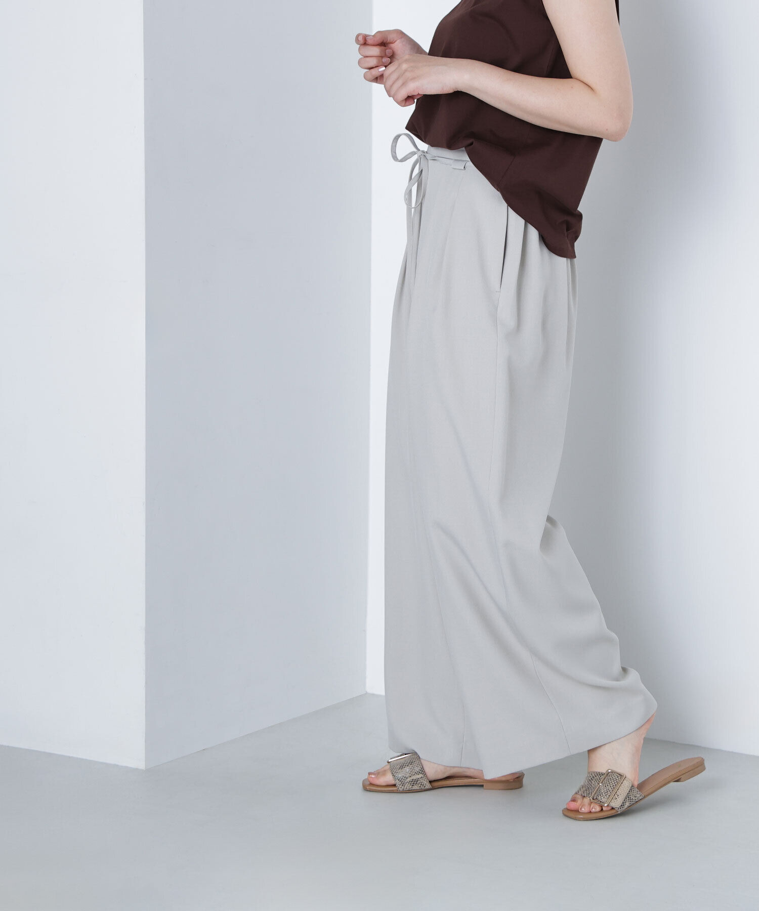  「ナローリボンリラクシーパンツ」|その他|