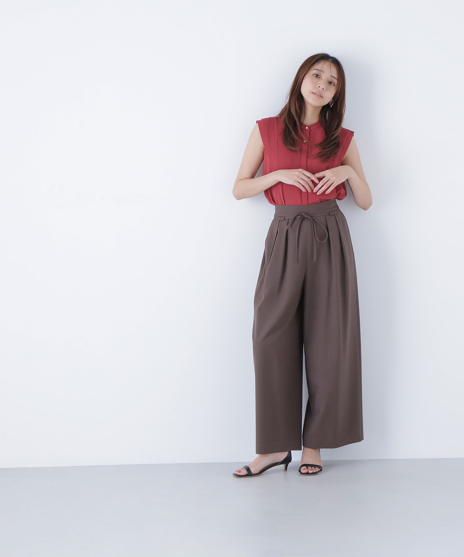  「ナローリボンリラクシーパンツ」|その他|