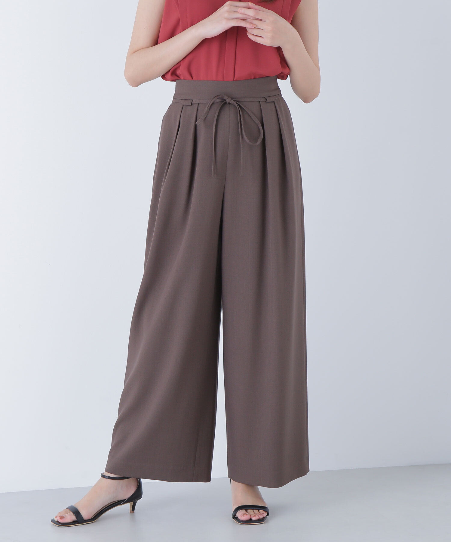  「ナローリボンリラクシーパンツ」|その他|