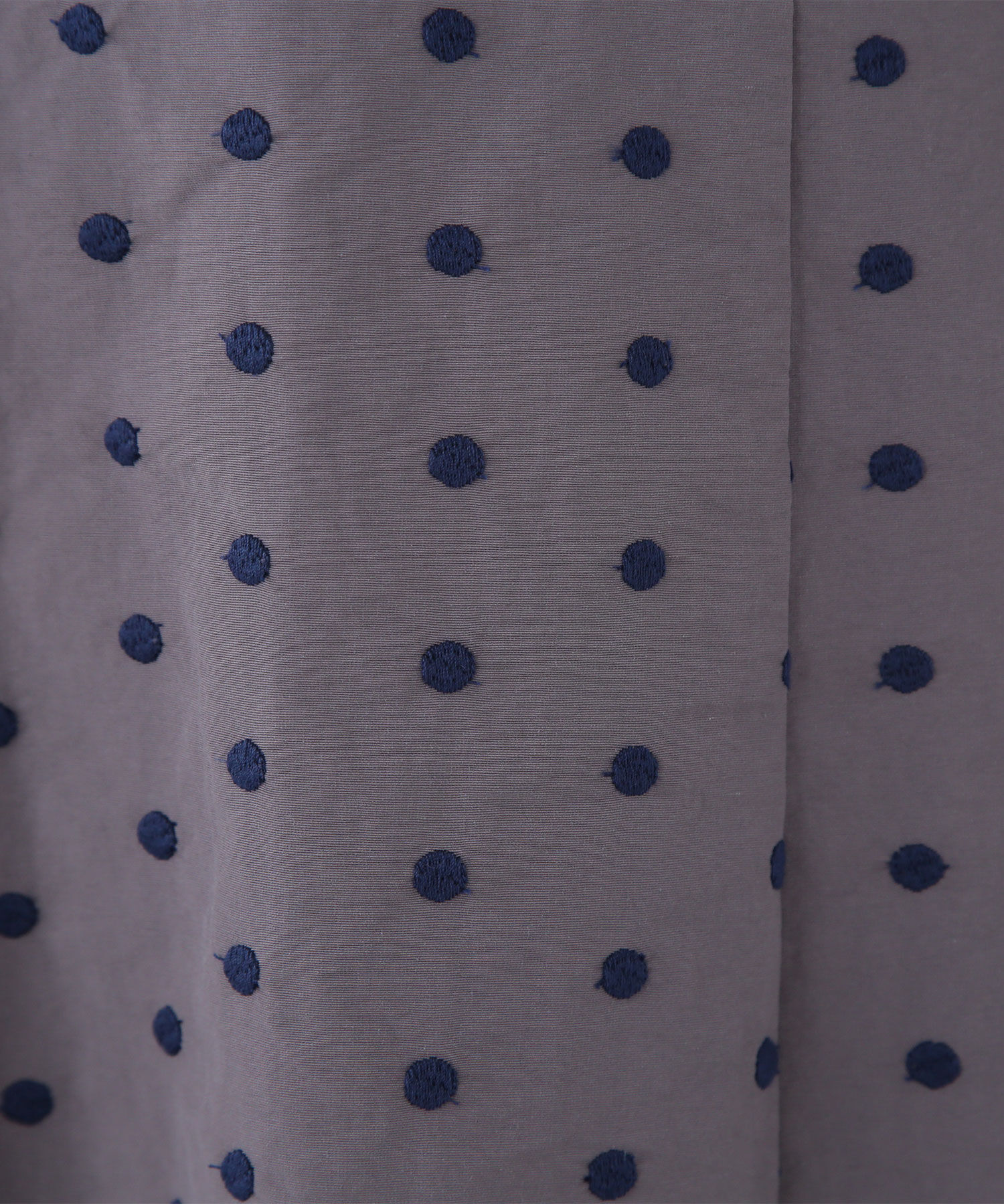  「ドット刺繍タフタワンピース」|ワンピース|