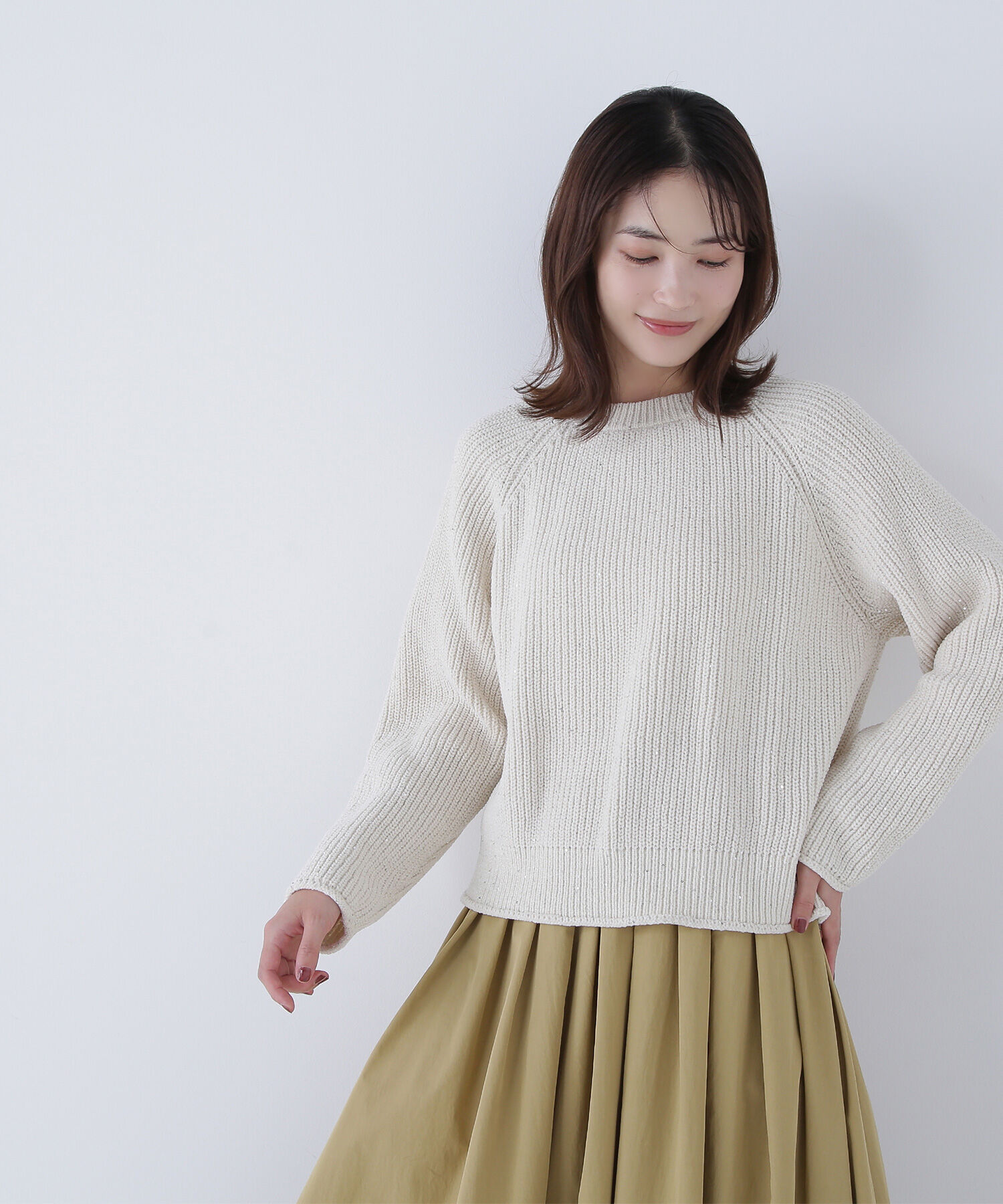  「スパンコールモールニット」|ニット・セーター|