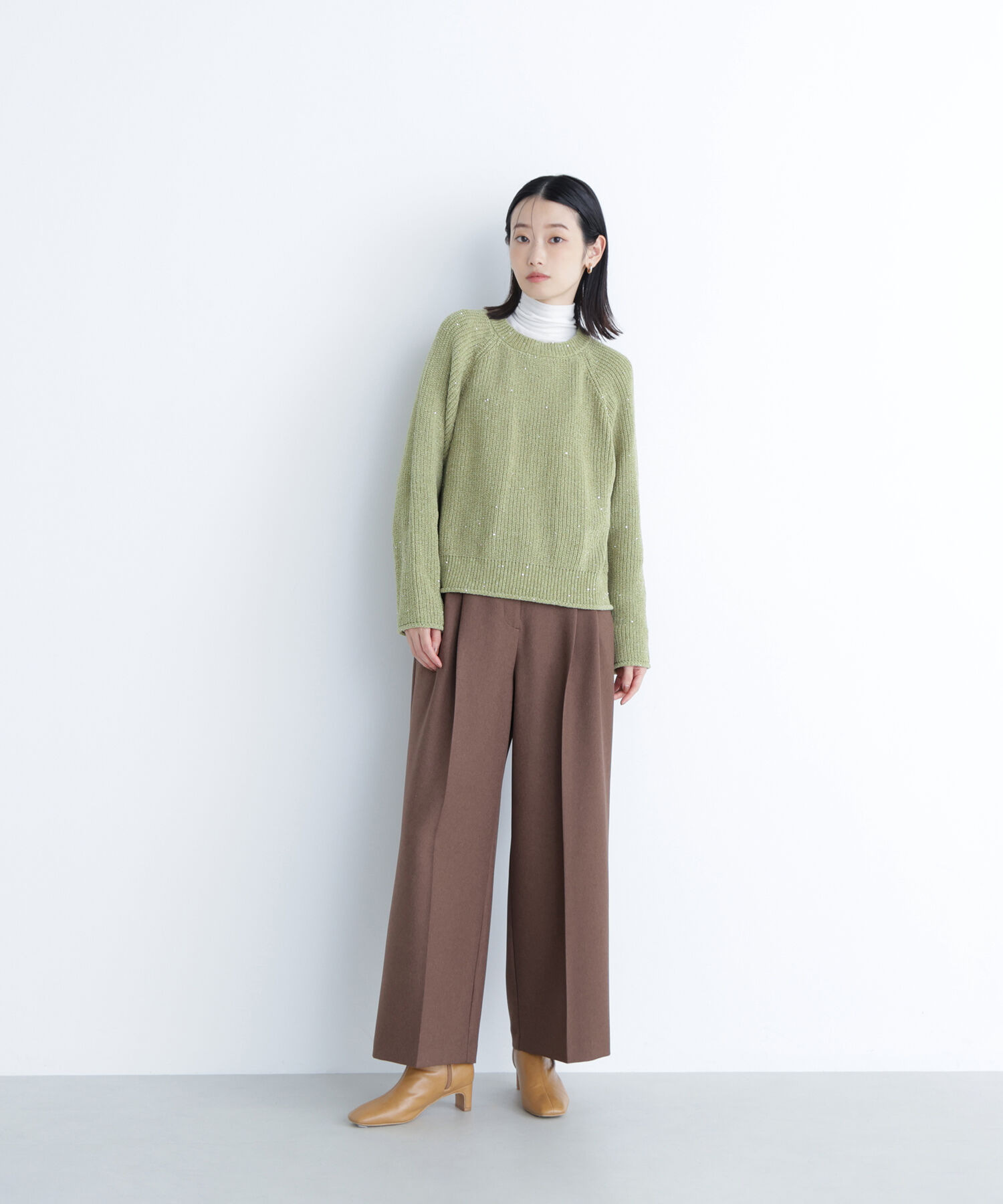  「スパンコールモールニット」|ニット・セーター|