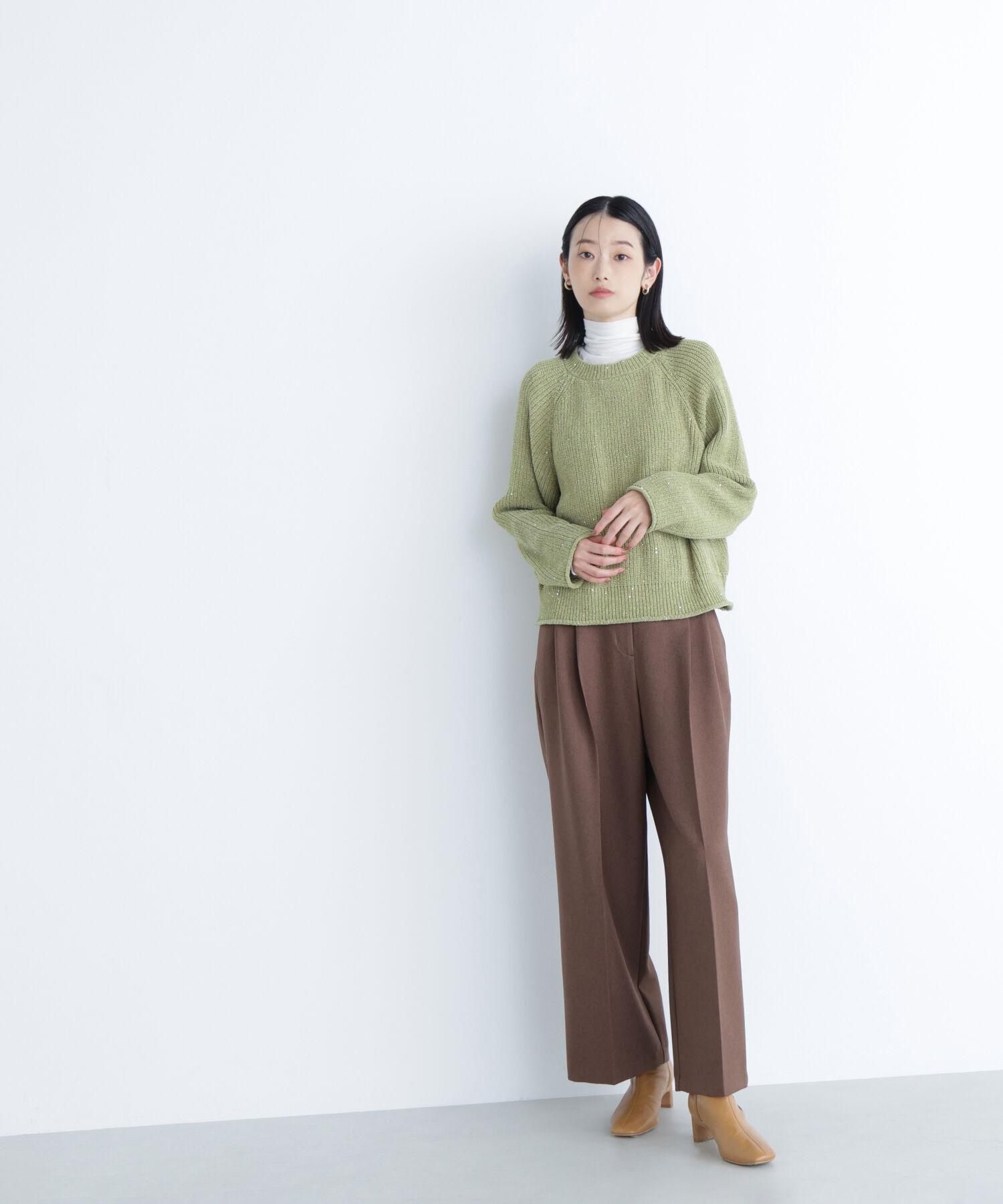  「スパンコールモールニット」|ニット・セーター|