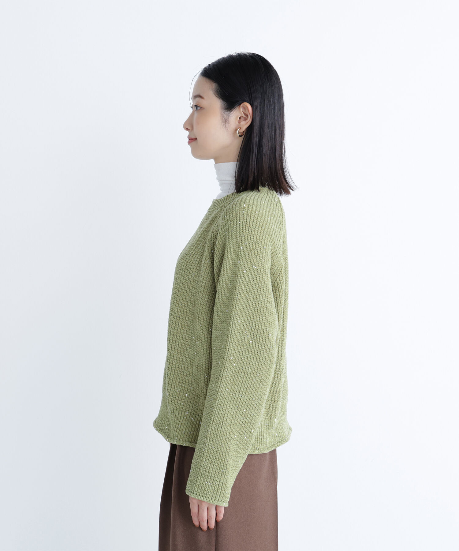  「スパンコールモールニット」|ニット・セーター|