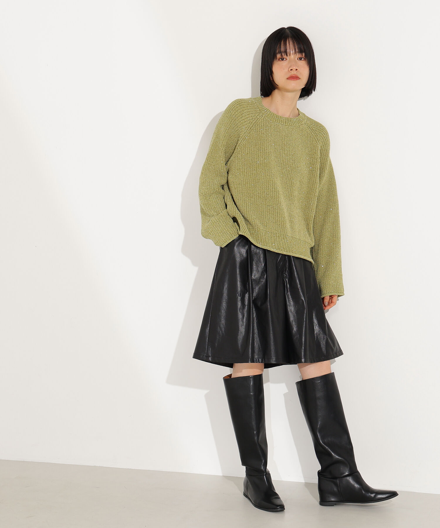  「スパンコールモールニット」|ニット・セーター|