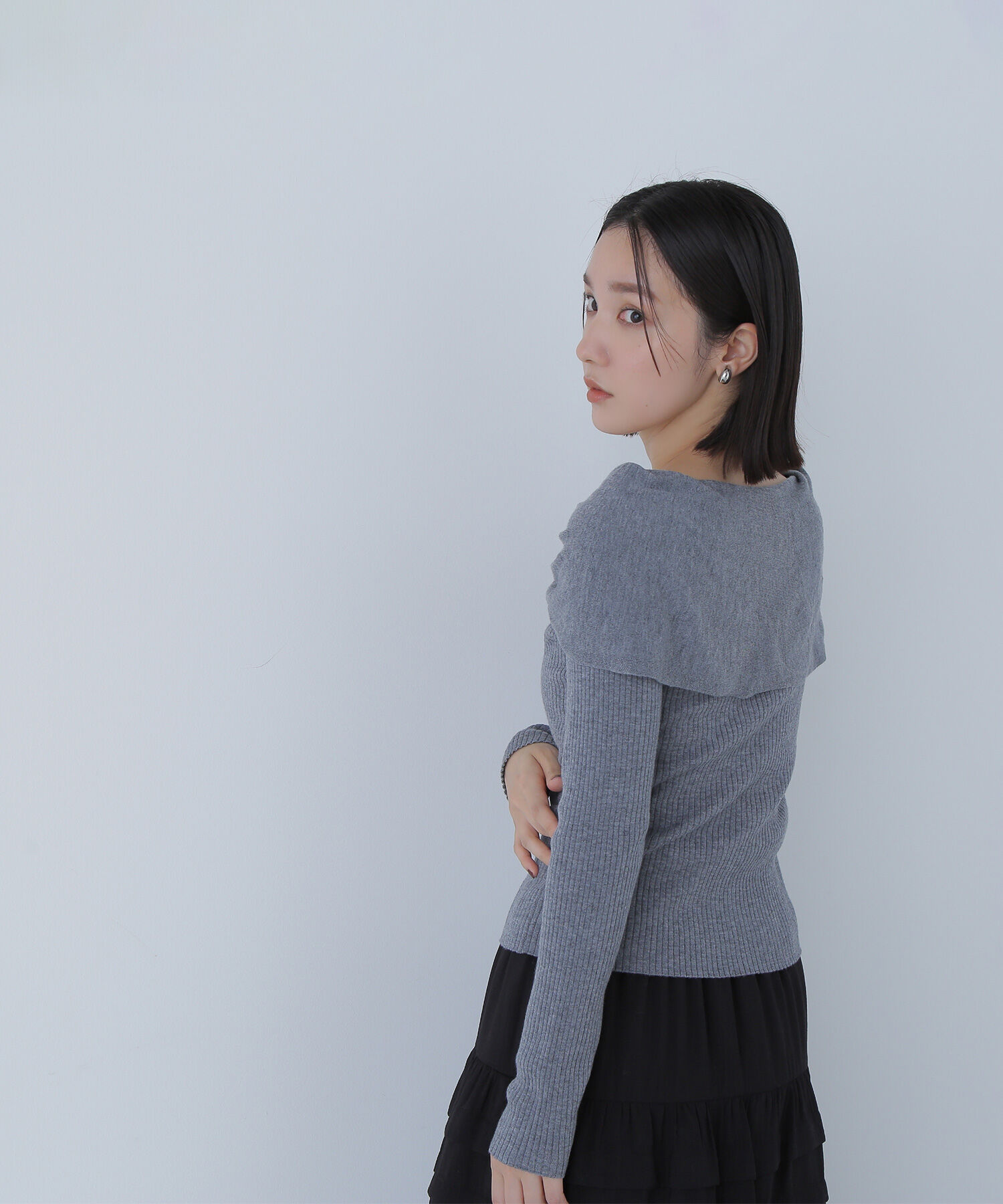  「フロントリボンニット」|ニット・セーター|