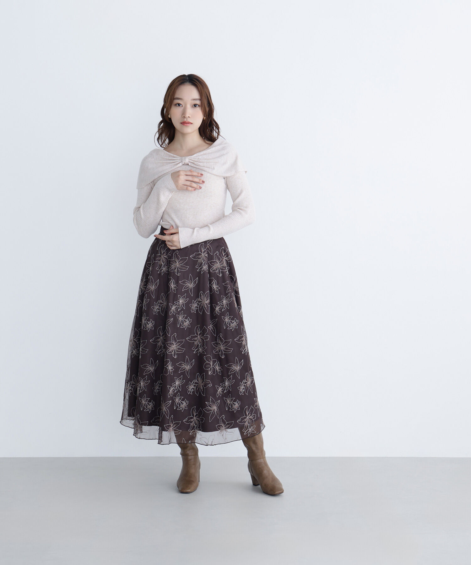  「フロントリボンニット」|ニット・セーター|