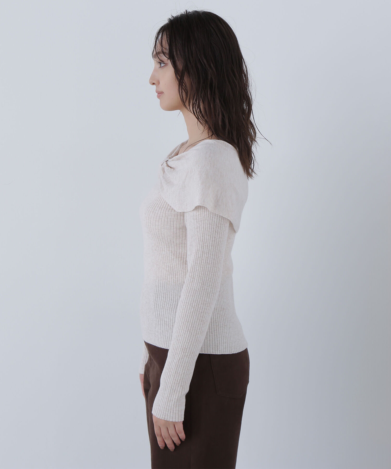  「フロントリボンニット」|ニット・セーター|