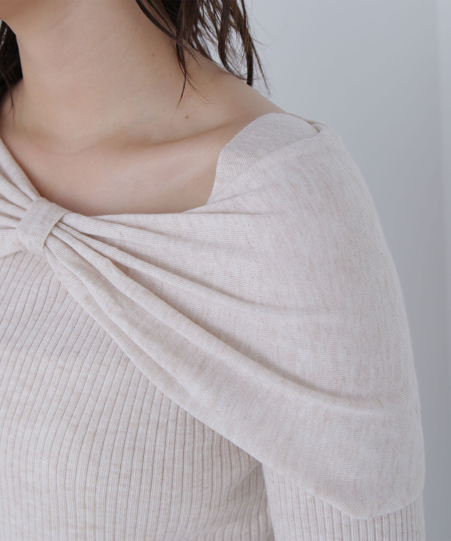  「フロントリボンニット」|ニット・セーター|