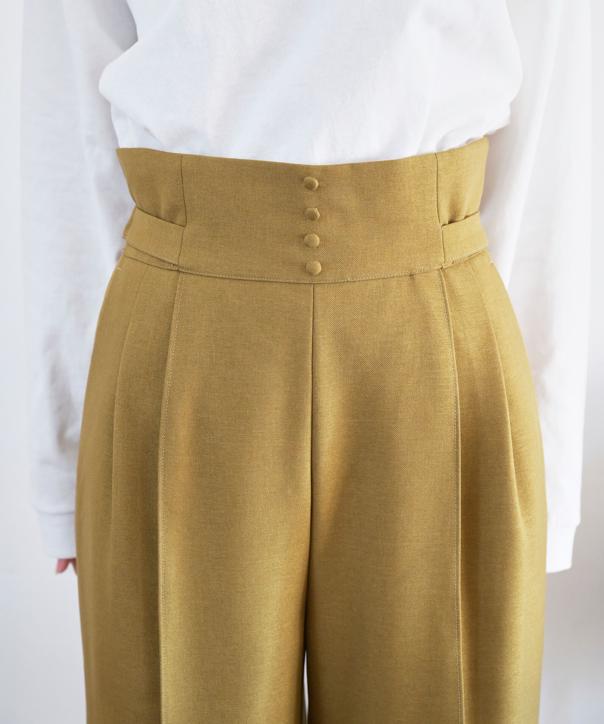  「[Sシリーズ対応商品]サイドベルトタックワイドパンツ」|その他|