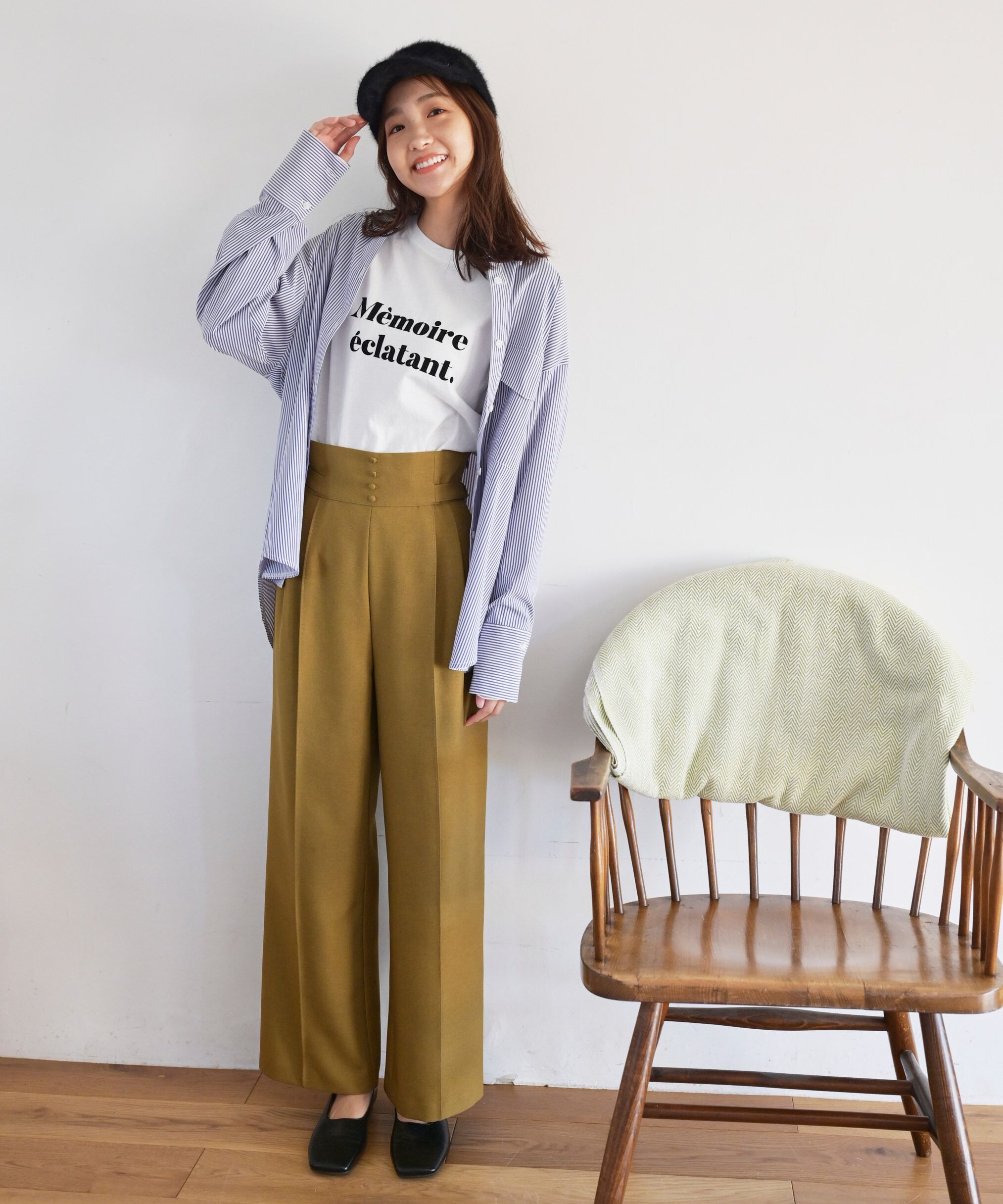  「[Sシリーズ対応商品]サイドベルトタックワイドパンツ」|その他|