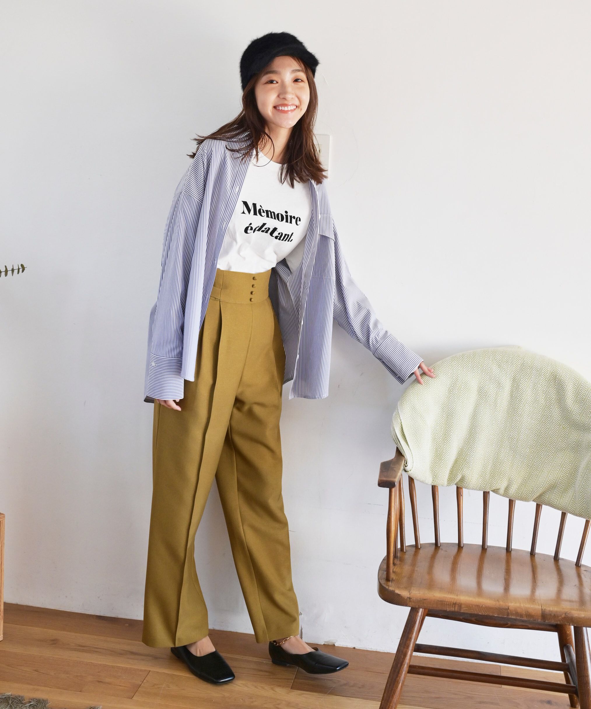  「[Sシリーズ対応商品]サイドベルトタックワイドパンツ」|その他|