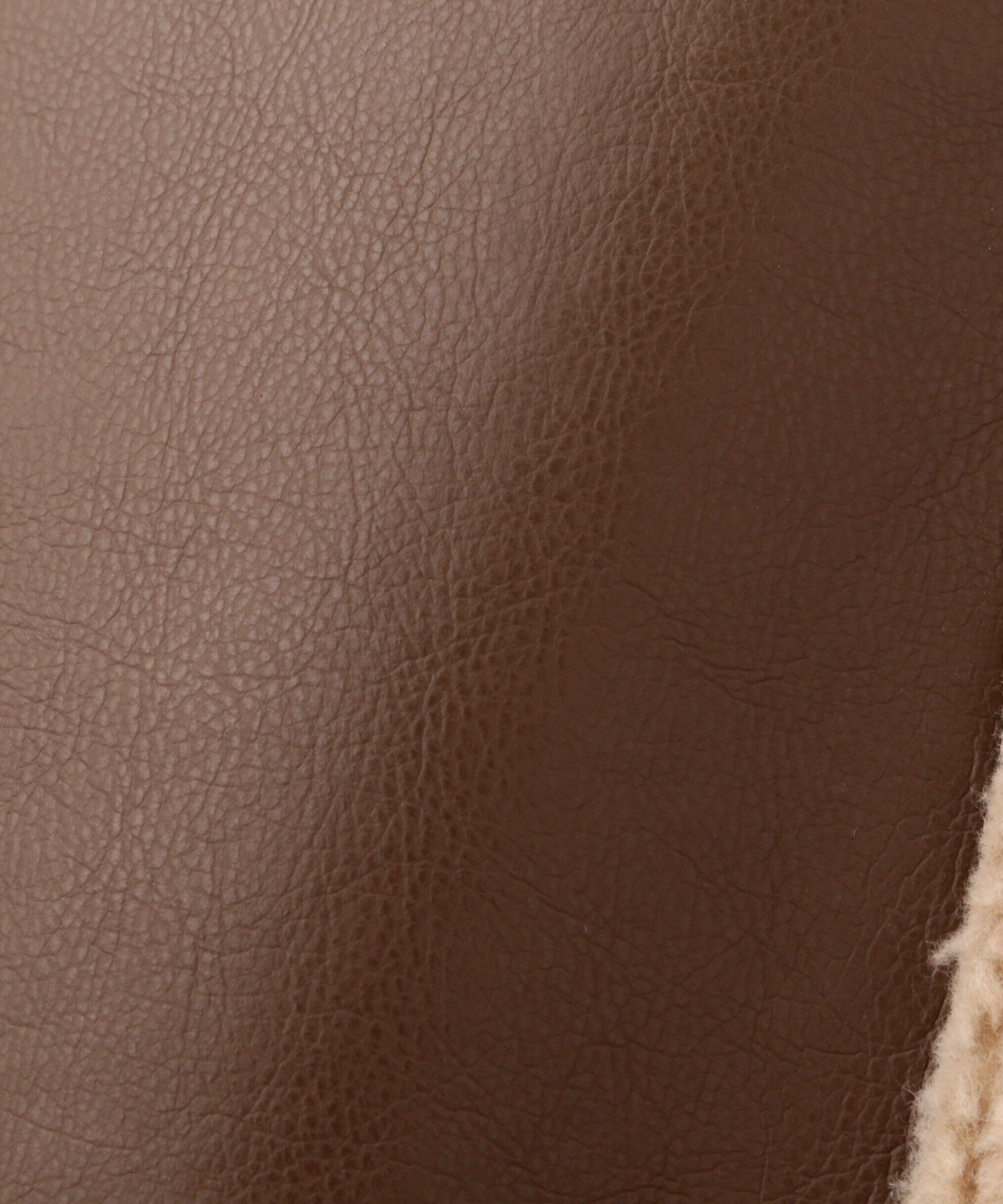  「フェイクレザーボンバージャケット」|ブルゾン・スタジャン|