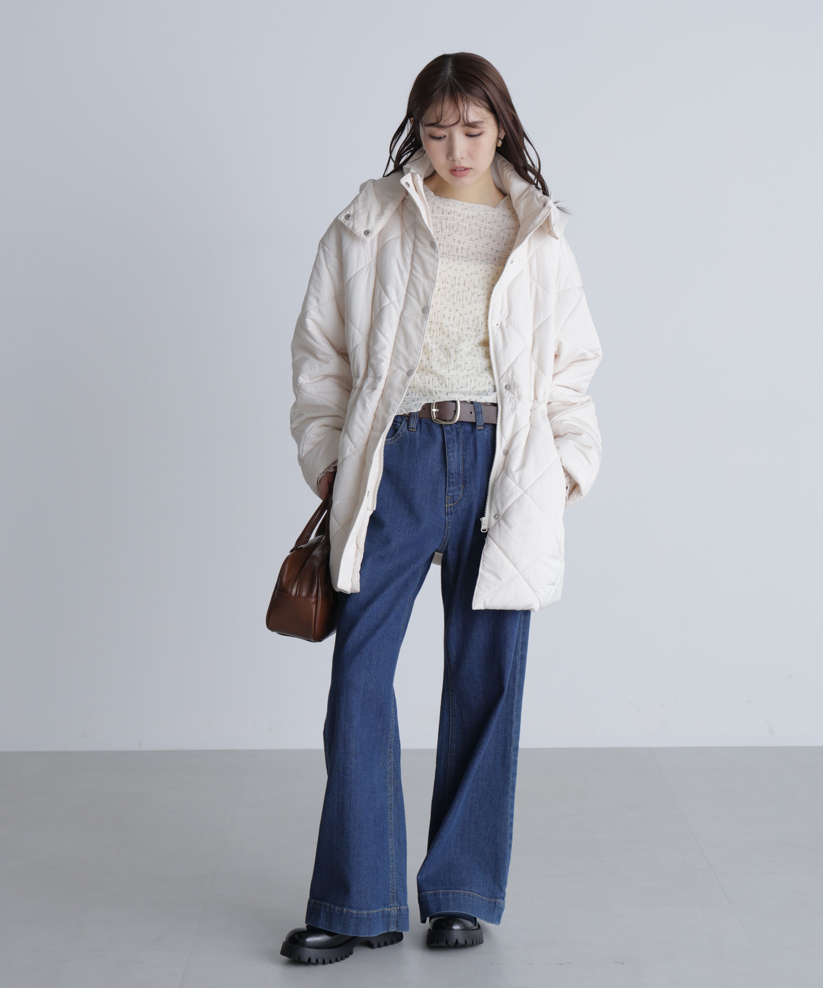  「[低身長サイズ/Sシリーズ]ベーシックワイドデニムパンツ」|その他|