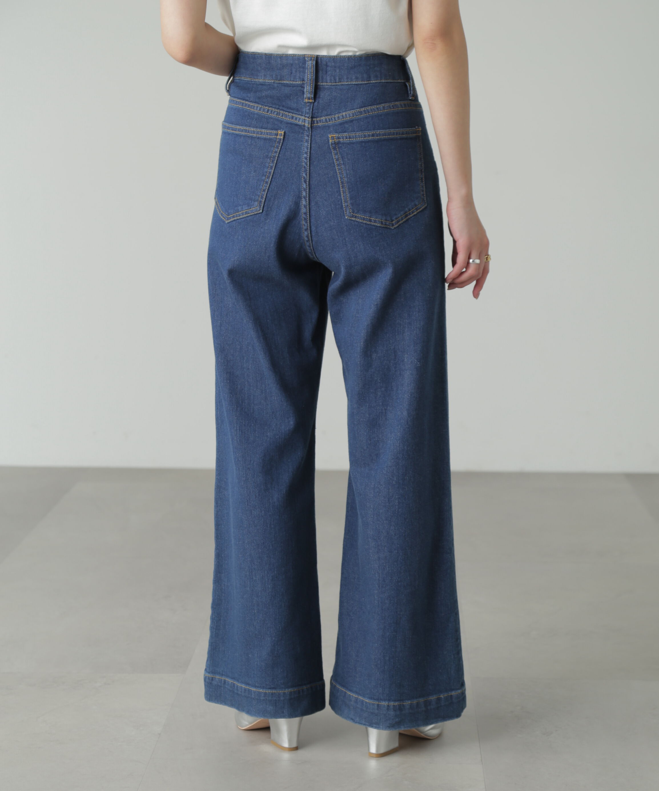  「[低身長サイズ/Sシリーズ]ベーシックワイドデニムパンツ」|その他|