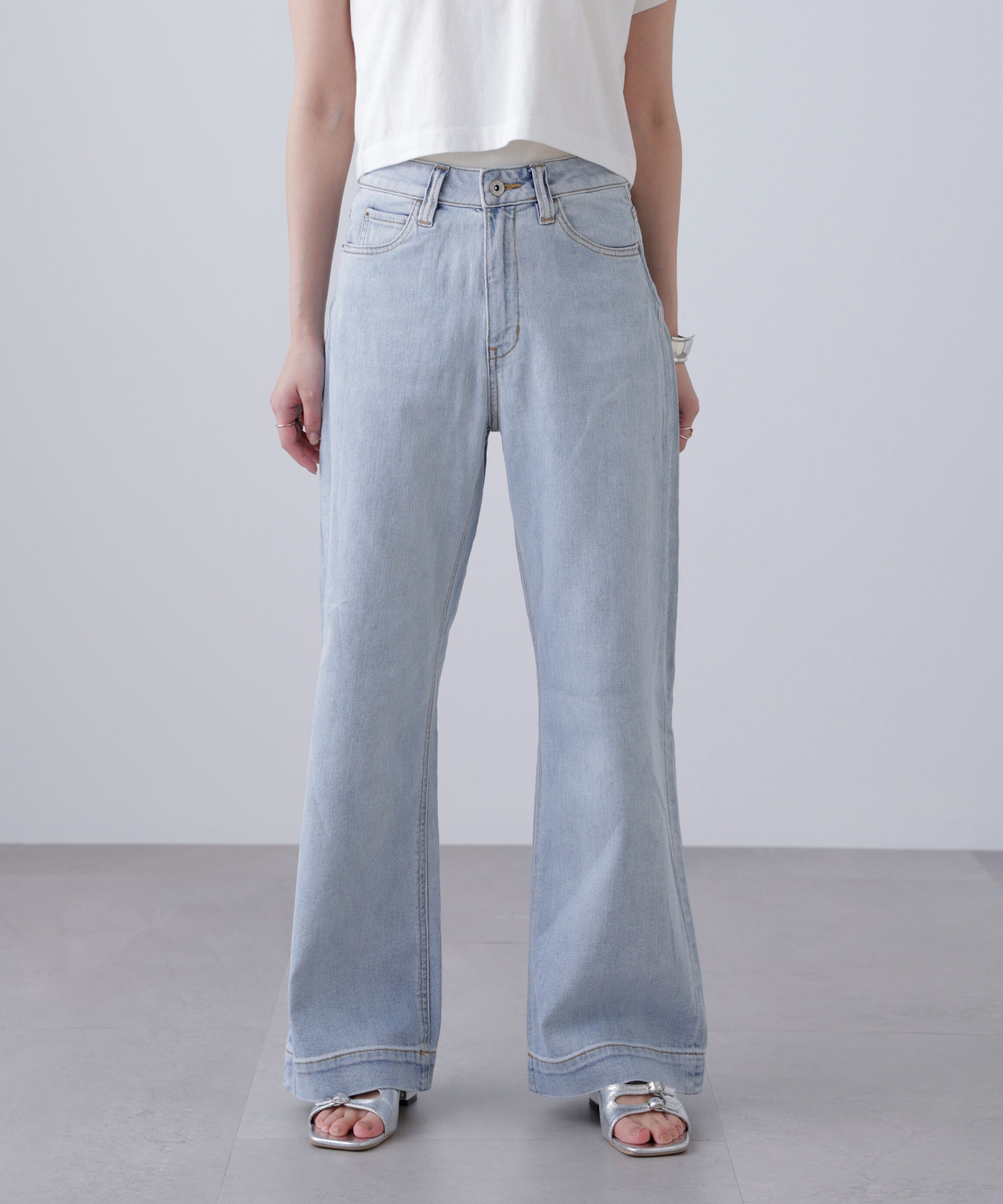  「[低身長サイズ/Sシリーズ]ベーシックワイドデニムパンツ」|その他|ハイブリーチ3