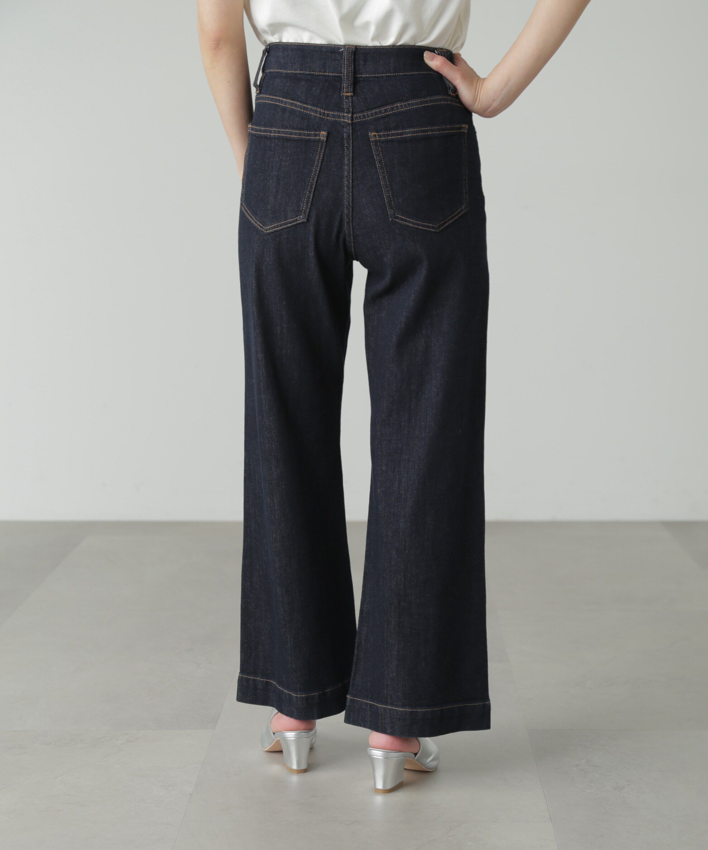  「[低身長サイズ/Sシリーズ]ベーシックワイドデニムパンツ」|その他|