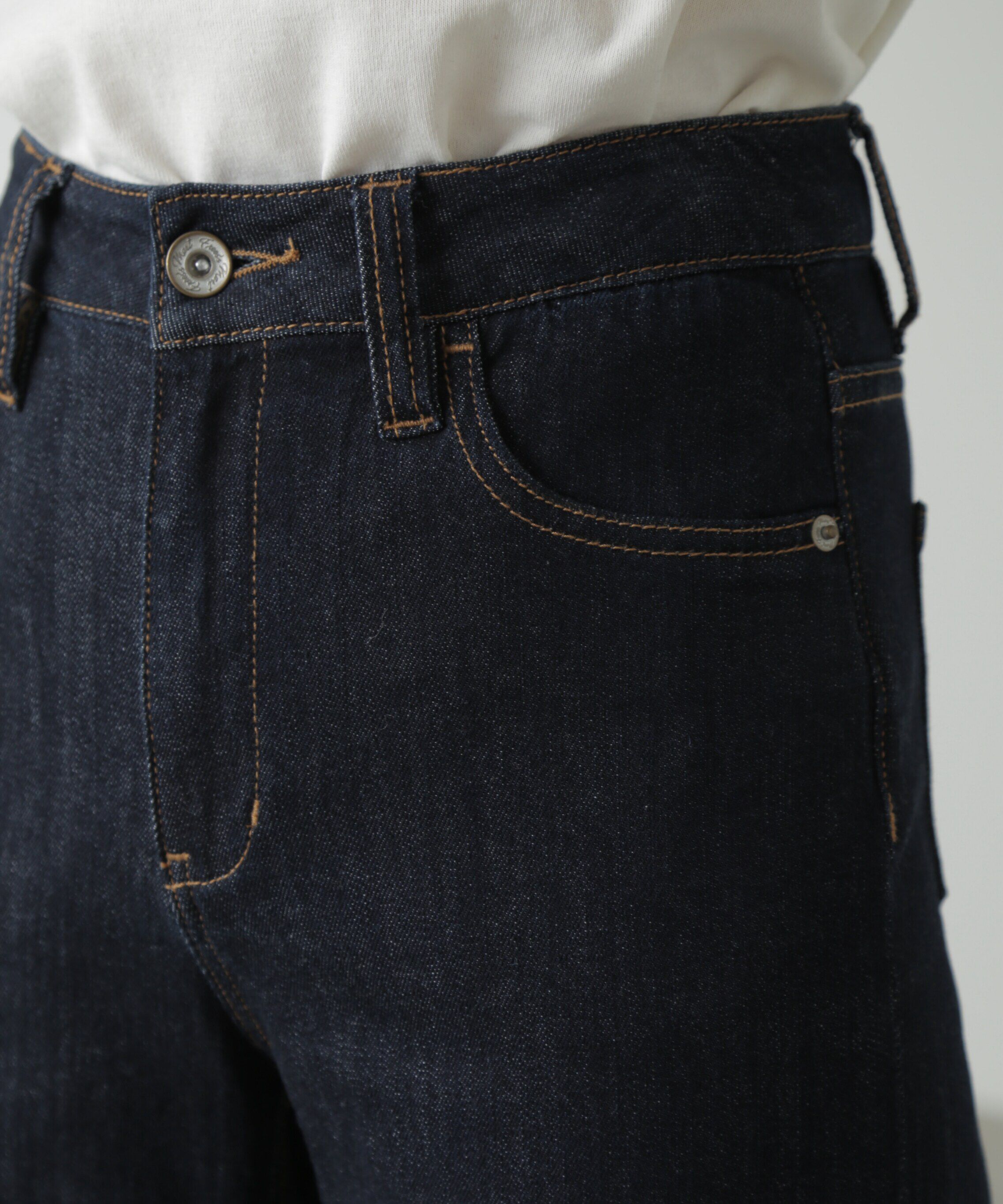  「[低身長サイズ/Sシリーズ]ベーシックワイドデニムパンツ」|その他|