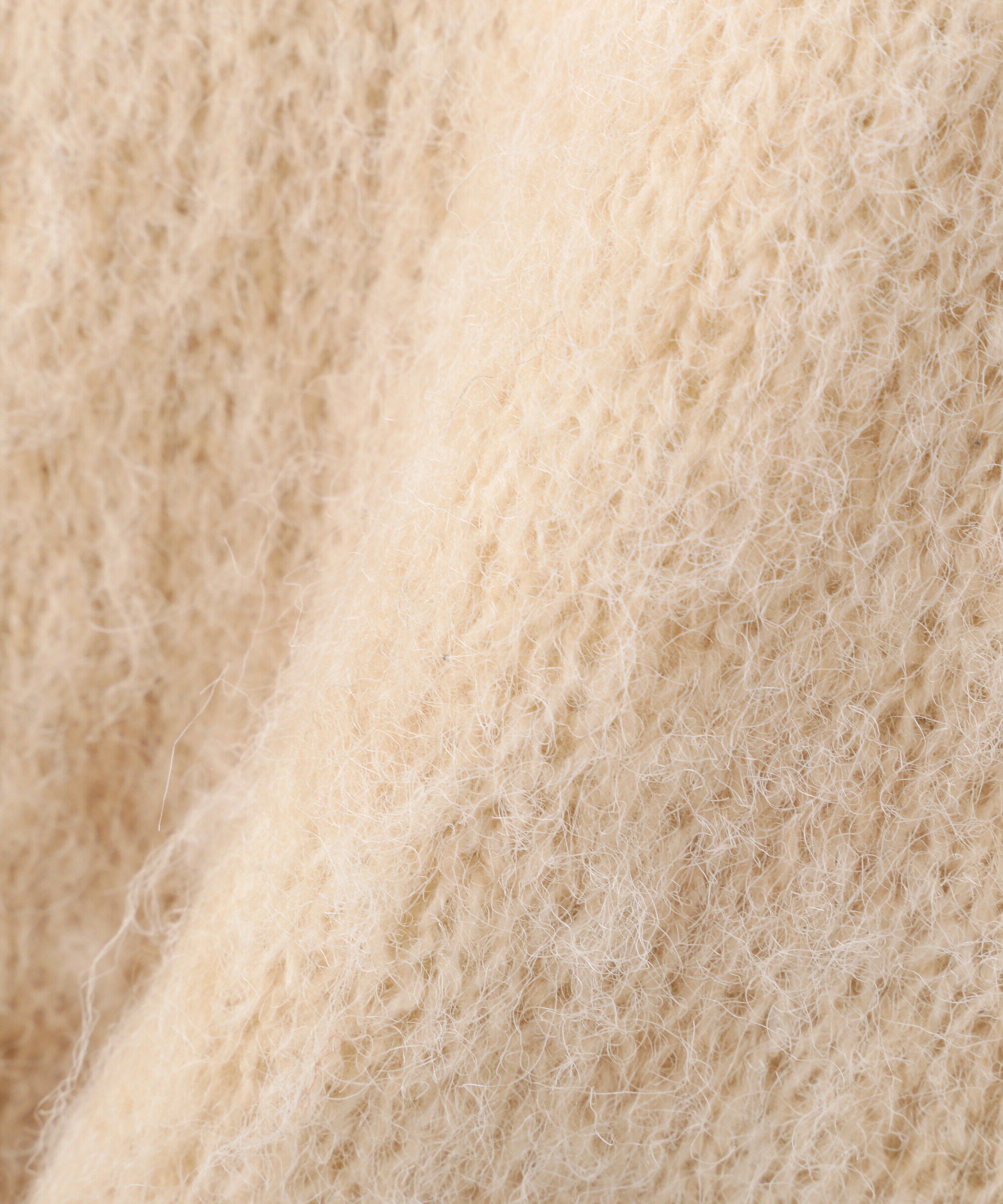  「ミックス起毛ショート丈ニット」|ニット・セーター|