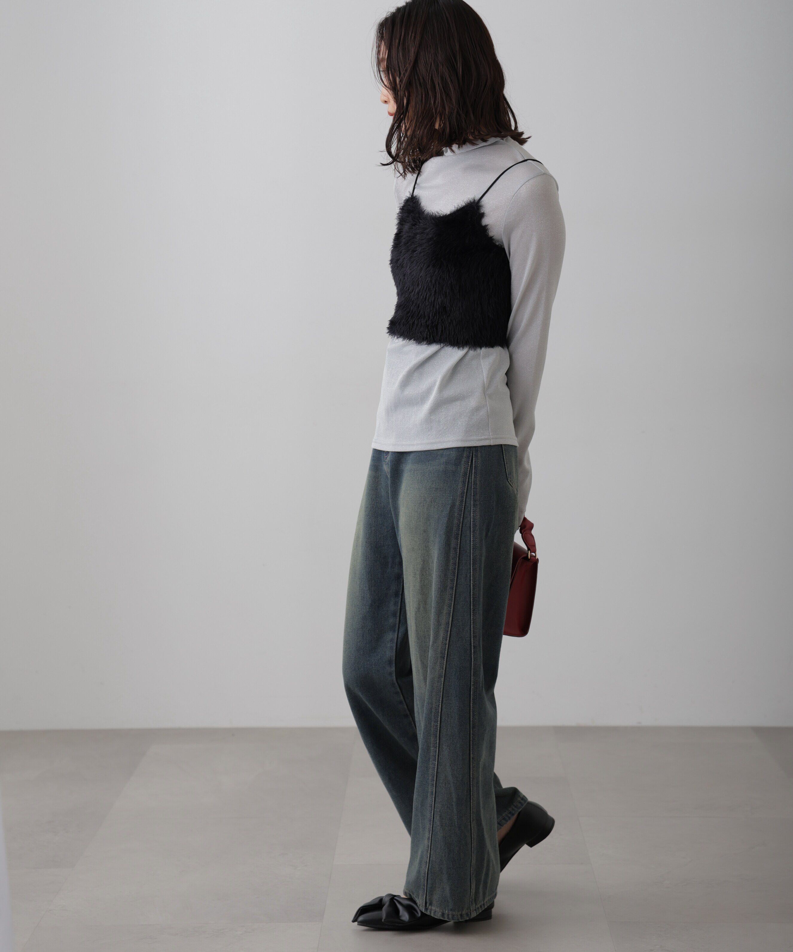  「シャギーキャミソールビスチェ」|ニット・セーター|