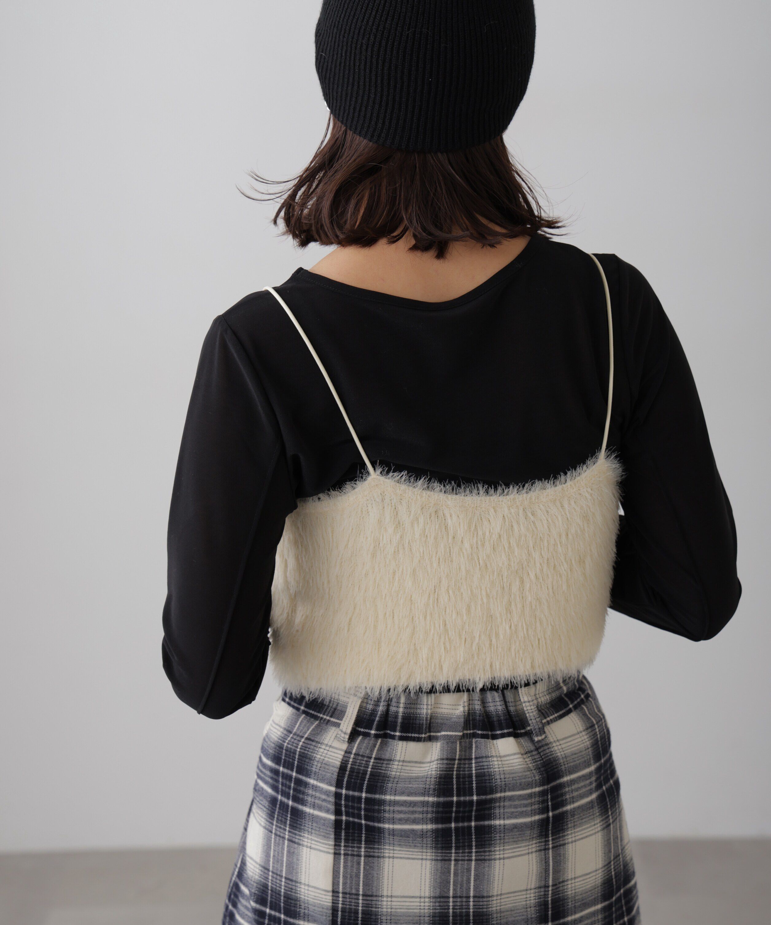  「シャギーキャミソールビスチェ」|ニット・セーター|