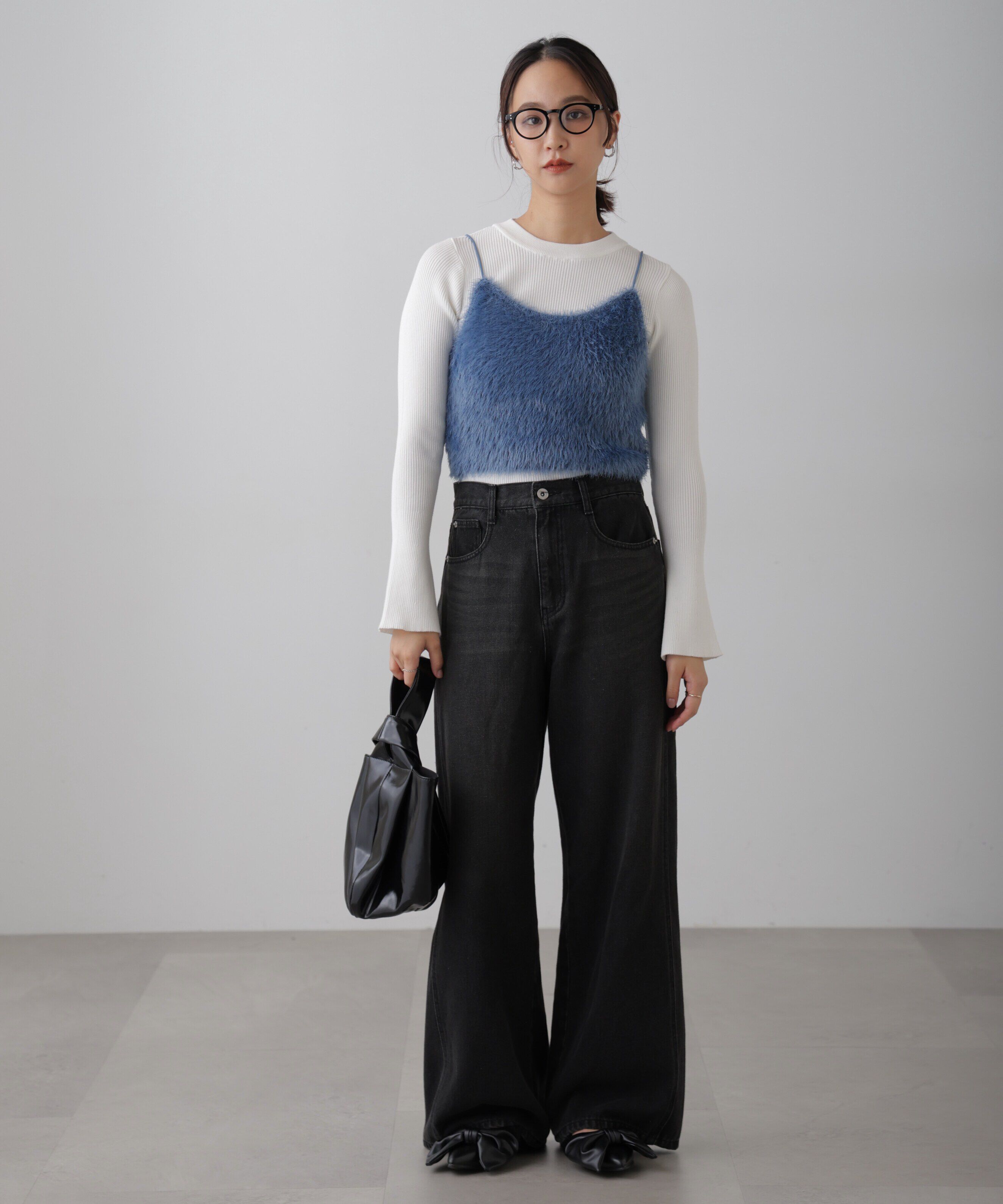  「シャギーキャミソールビスチェ」|ニット・セーター|