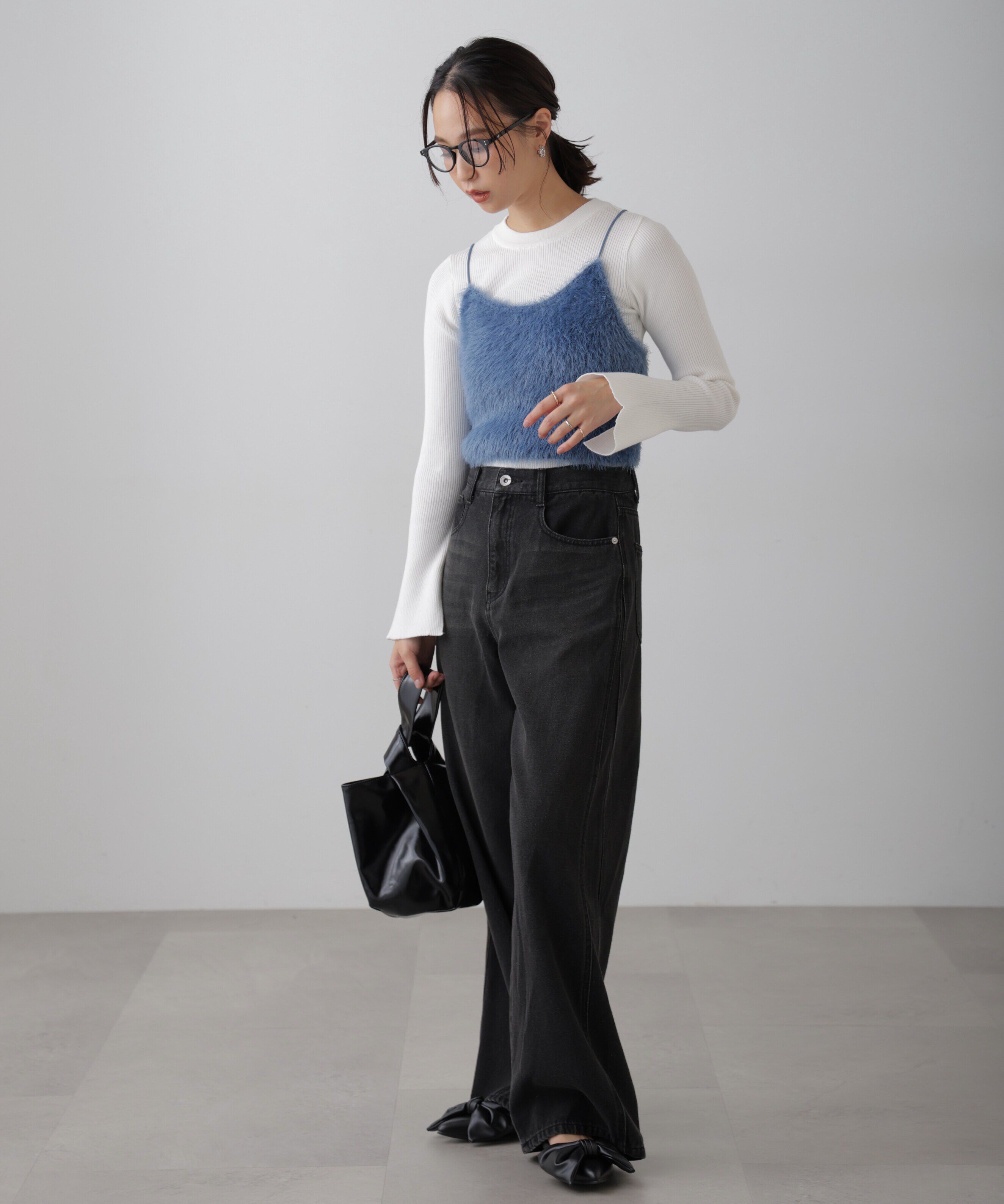  「シャギーキャミソールビスチェ」|ニット・セーター|