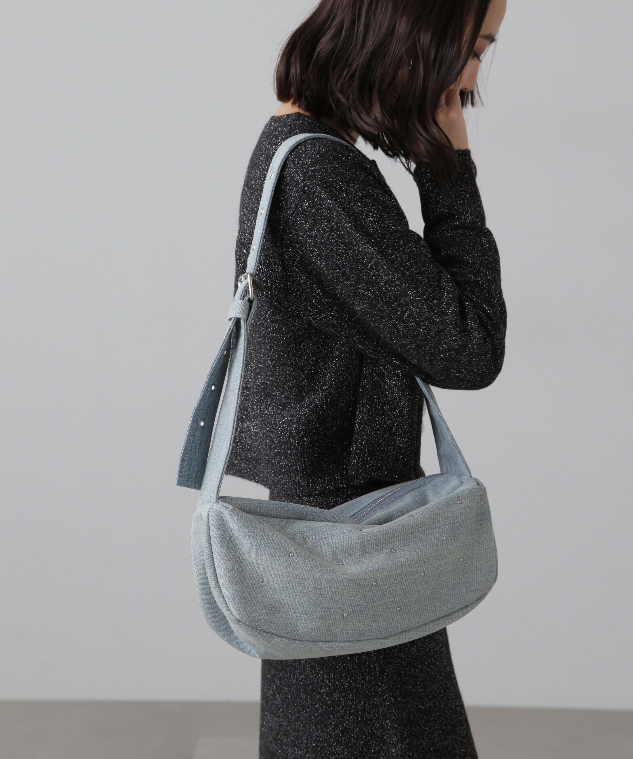  「スタッズショルダーバッグ」|その他|