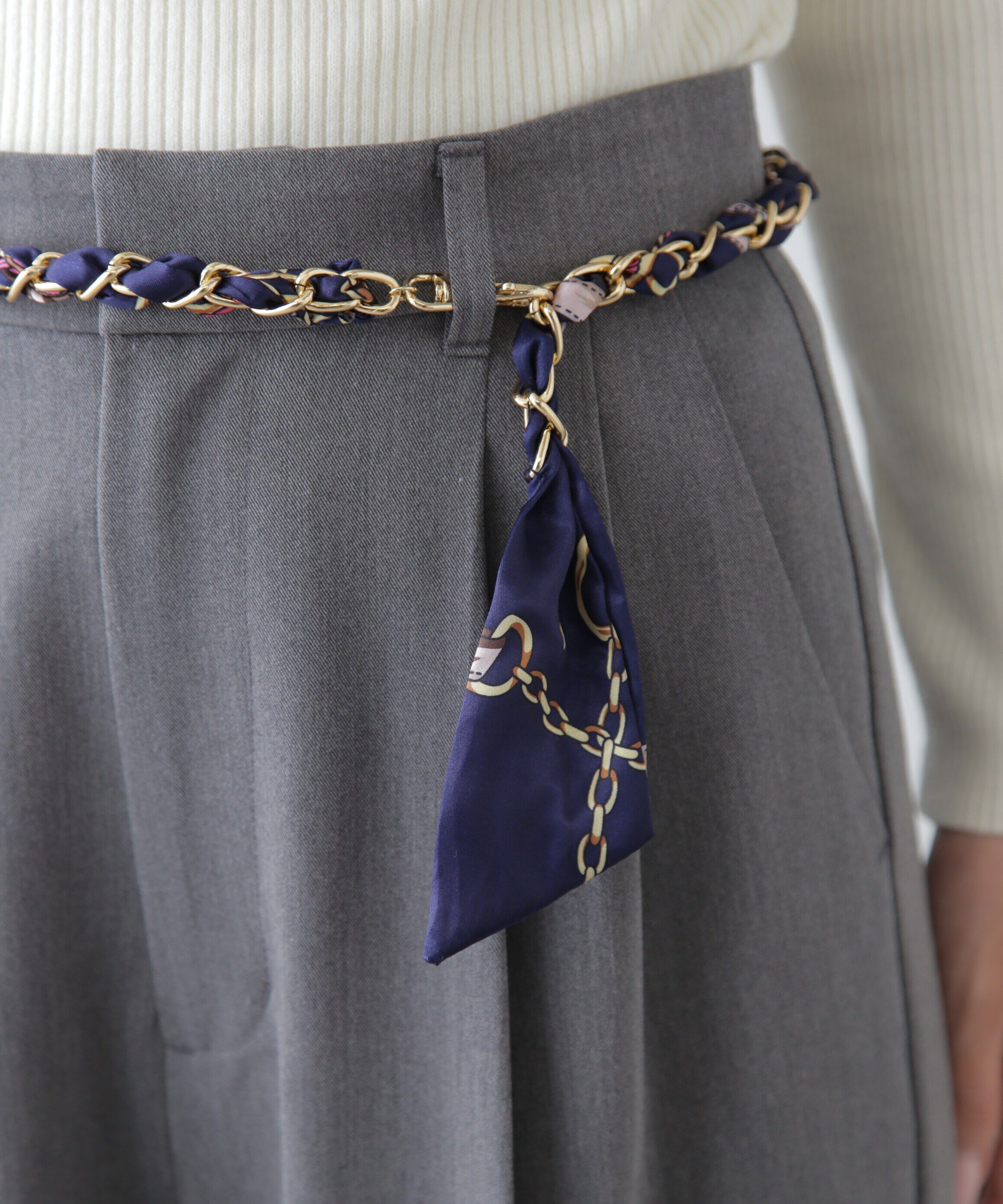  「スカーフチェーンベルト」|ハンカチ|