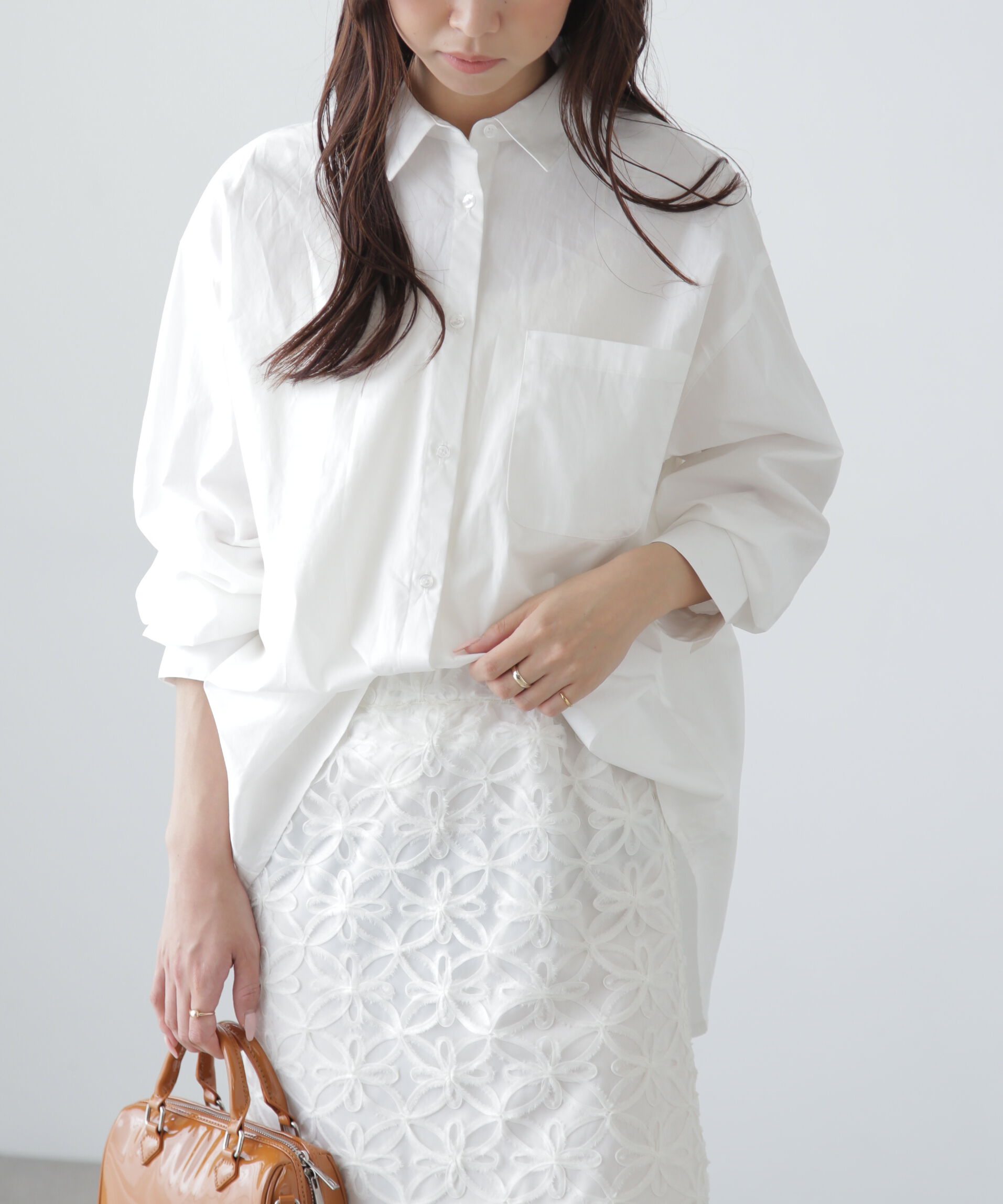  「タイプライタールーズシャツ」|シャツ・ブラウス|ホワイト