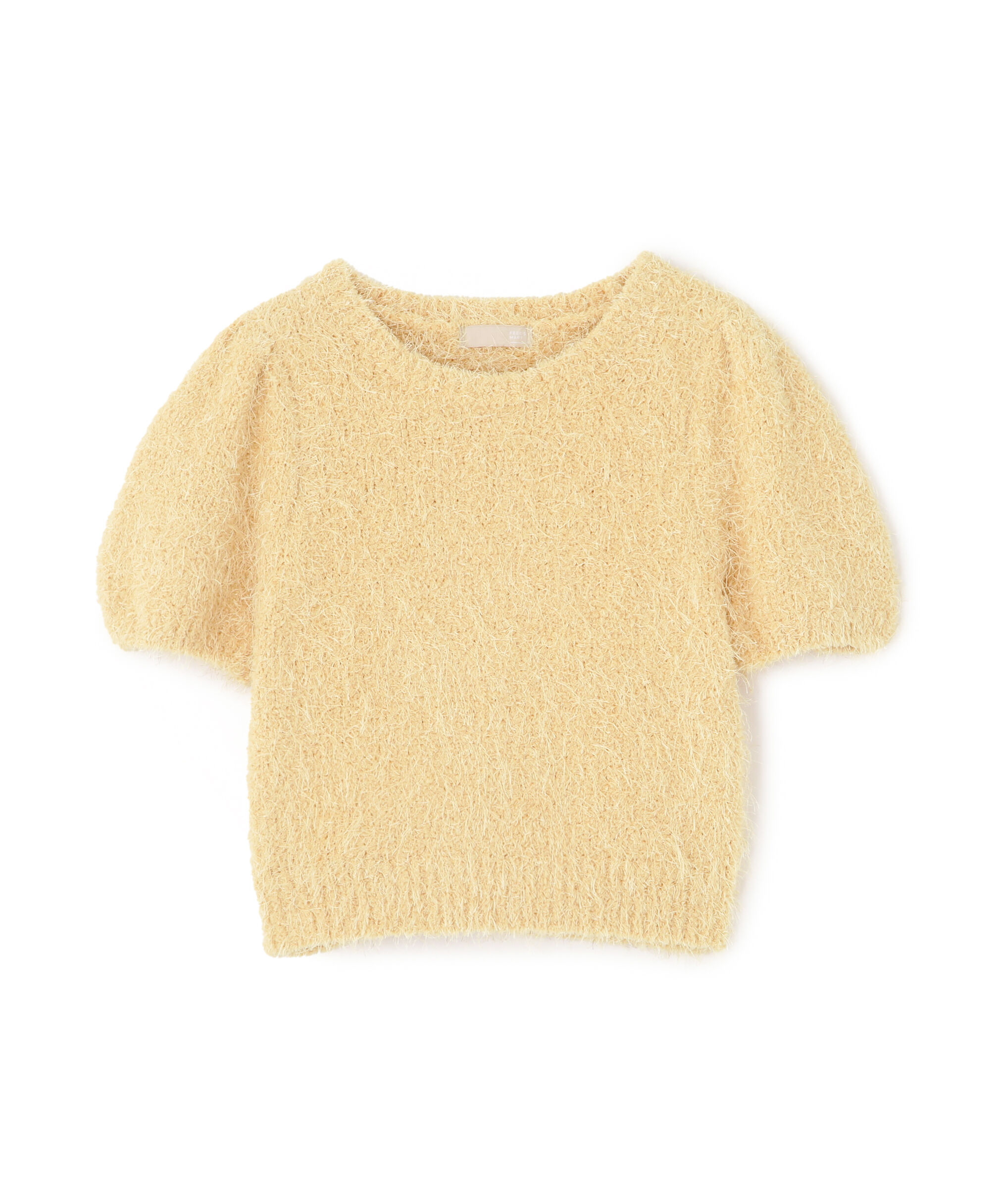  「フェザーパフスリーブ半袖ニット」|ニット・セーター|